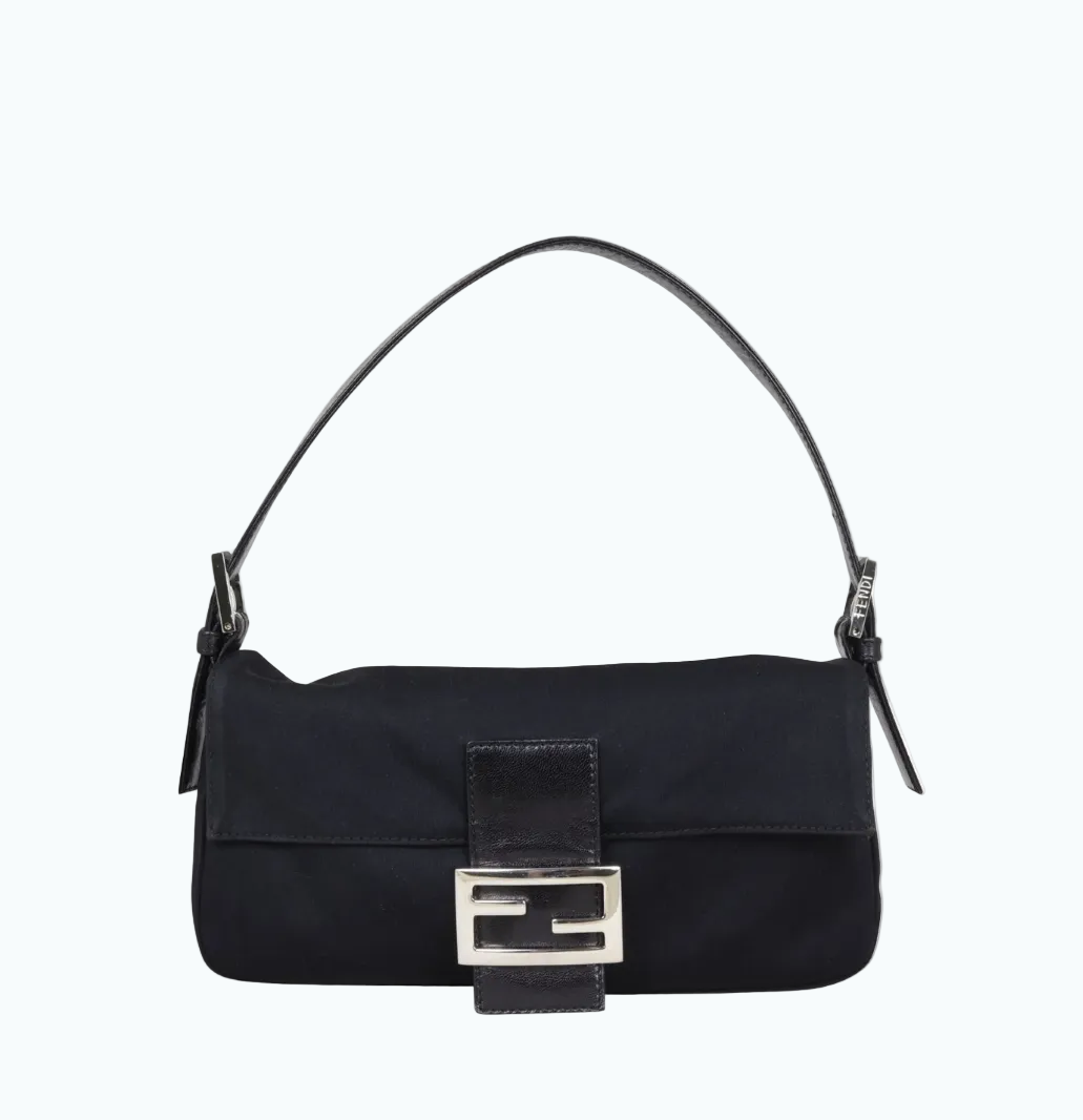 Fendi Black Baguette Bag