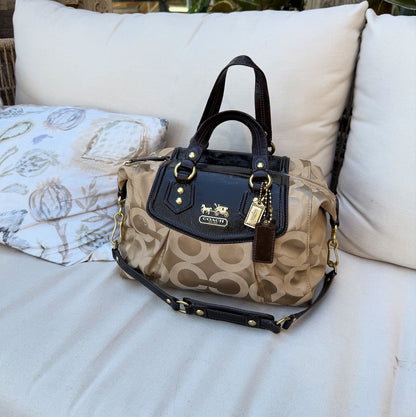 Coach Madison Signature Sabrina Satchel Bag