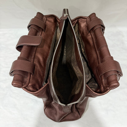 Salvatore Ferragamo Brown Leather Shoulder Bag