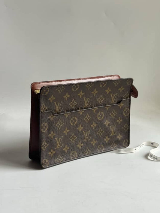 LOUIS VUITTON Monogram Pochette Homme Clutch Bag