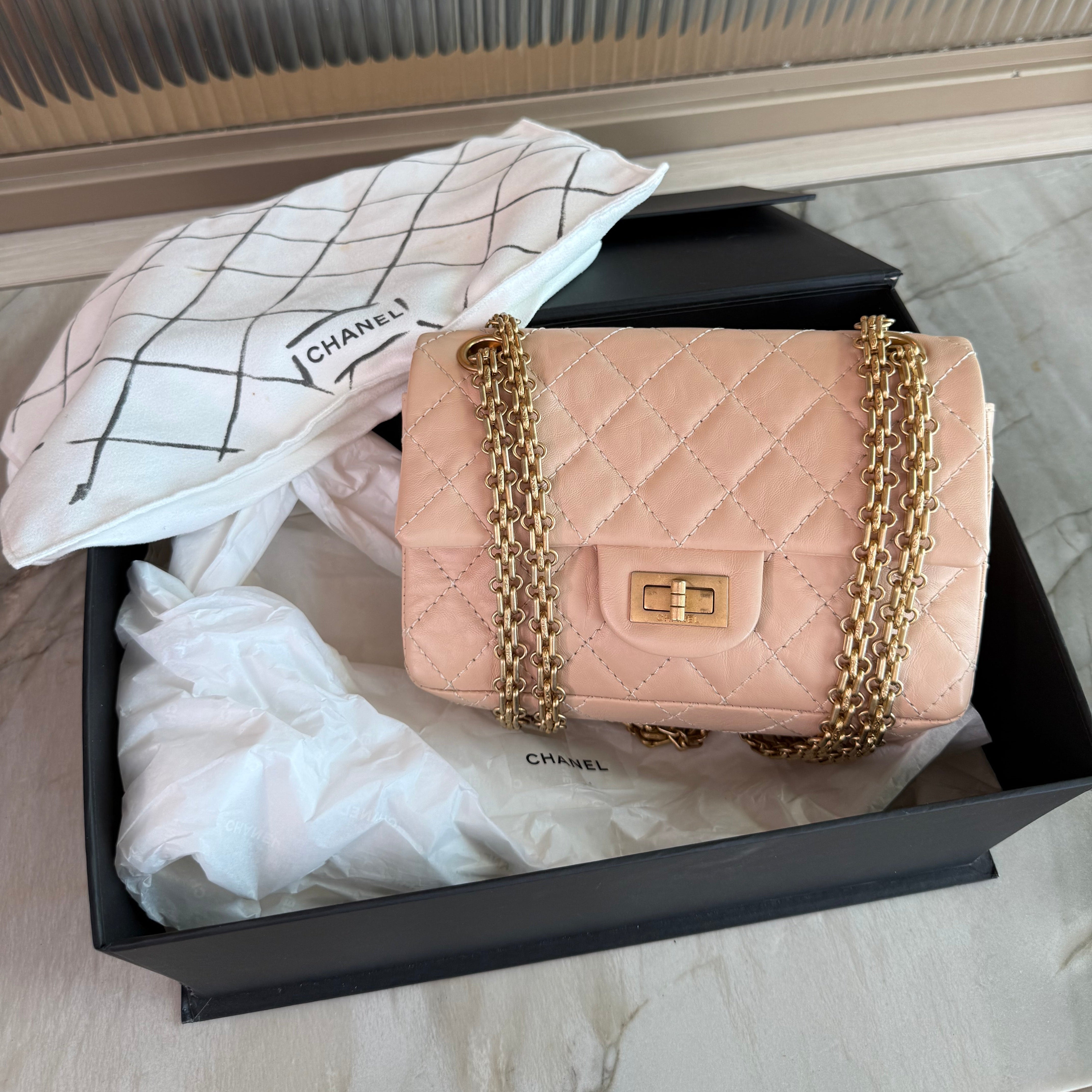 Chanel Reissue Mini Cream Chain Bag