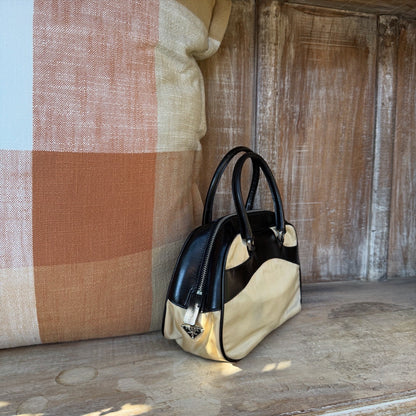 Prada Vintage Nylon Hand Bowling Bag