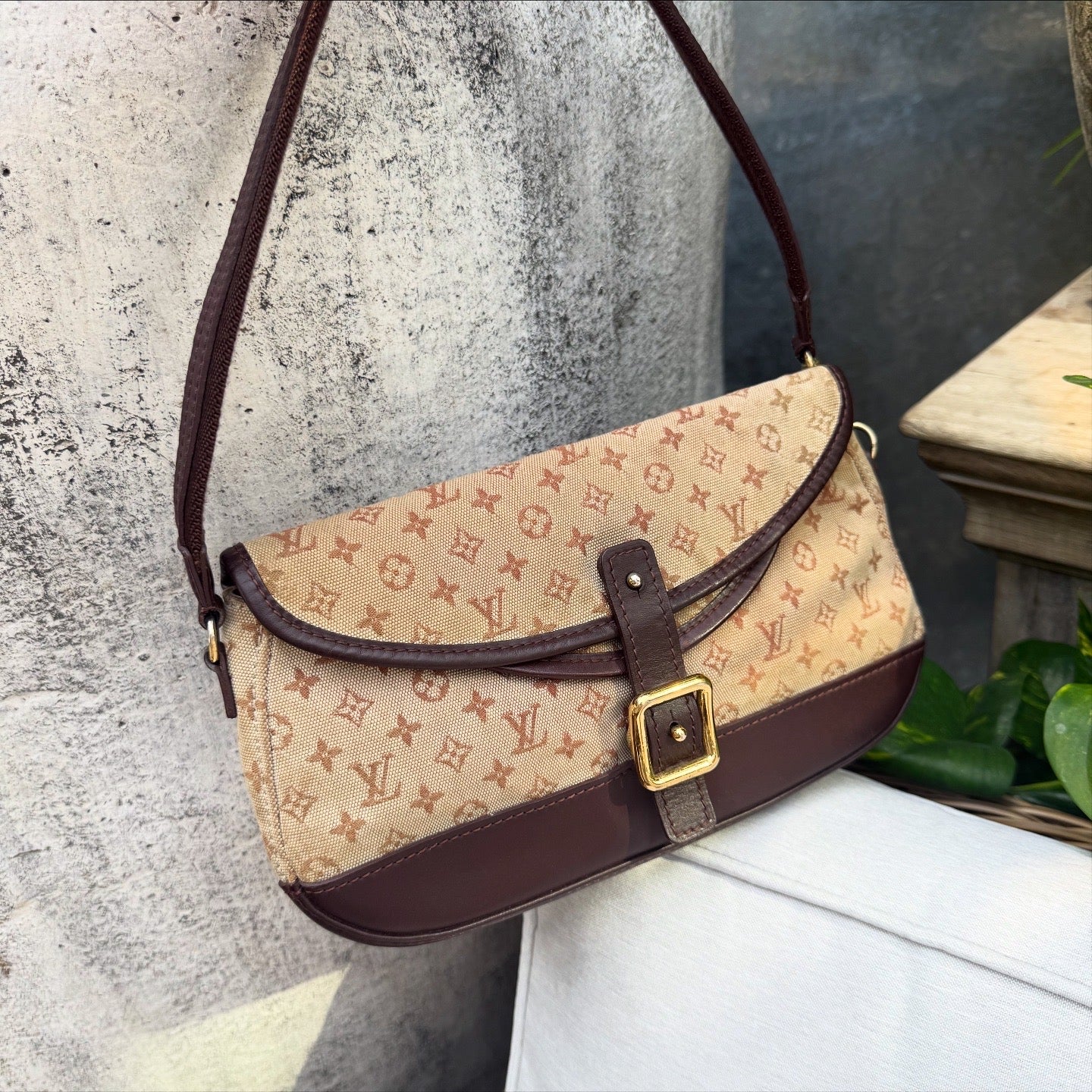 Louis Vuitton Marjorie Denim Shoulder Bag