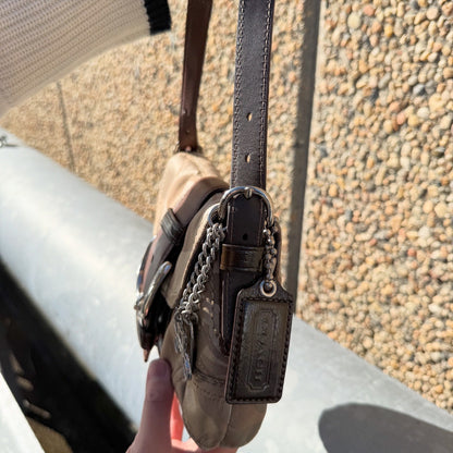 COACH Soho Signature Canvas Hobo Shoulder Bag
