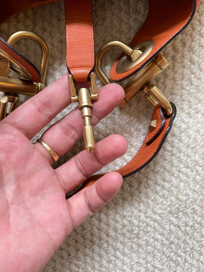 GUCCI Suede Nailhead Jackie shoulder bag