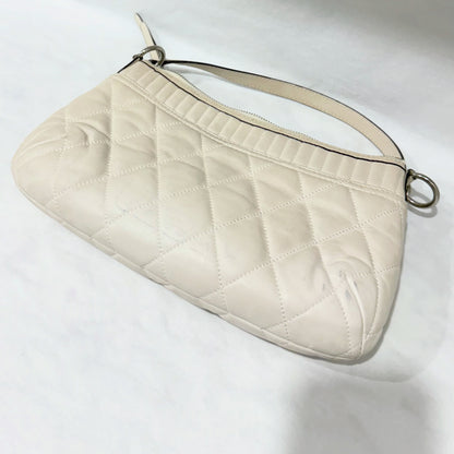 COACH White Leather Shoulder Bag