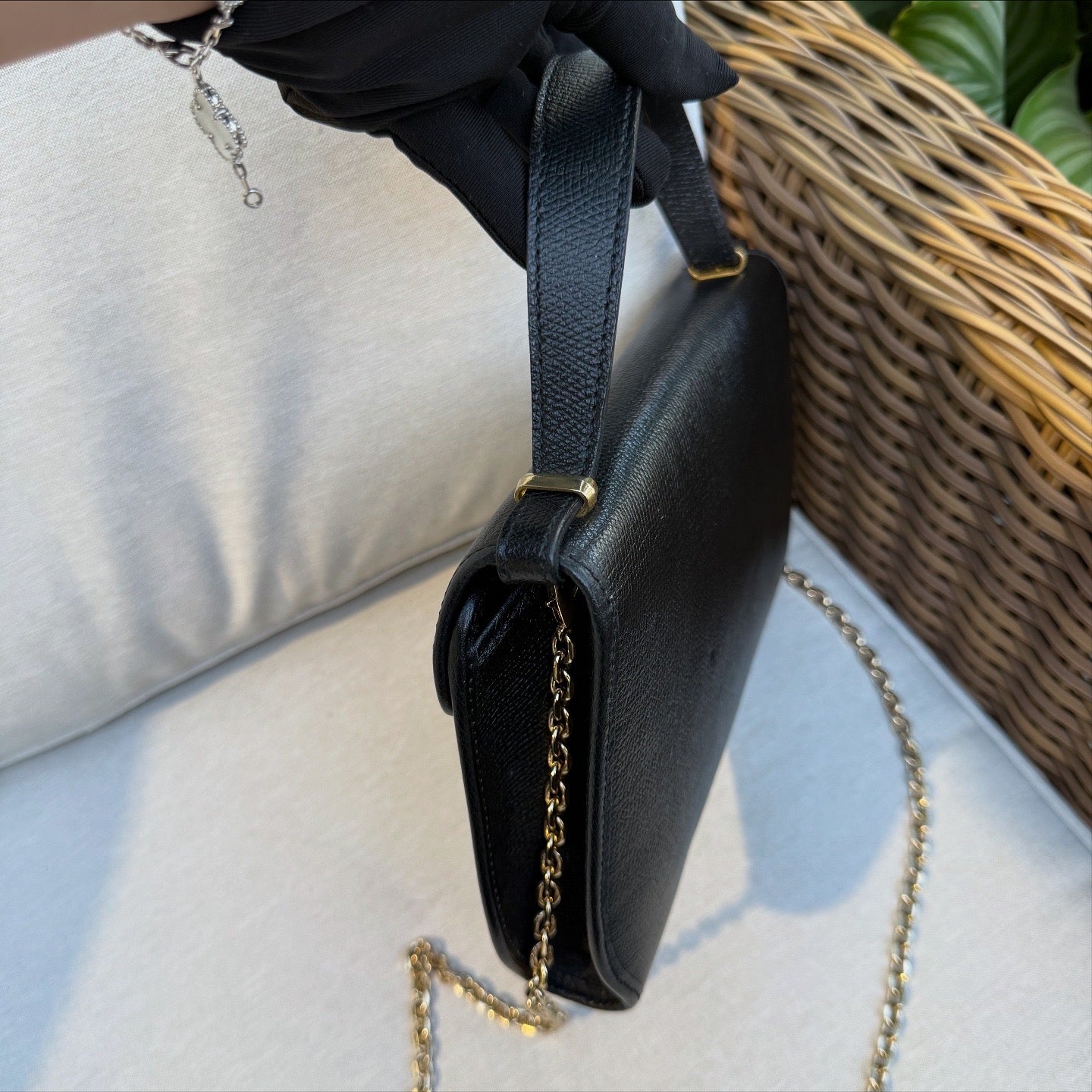 Christian Dior Classic Black Leather