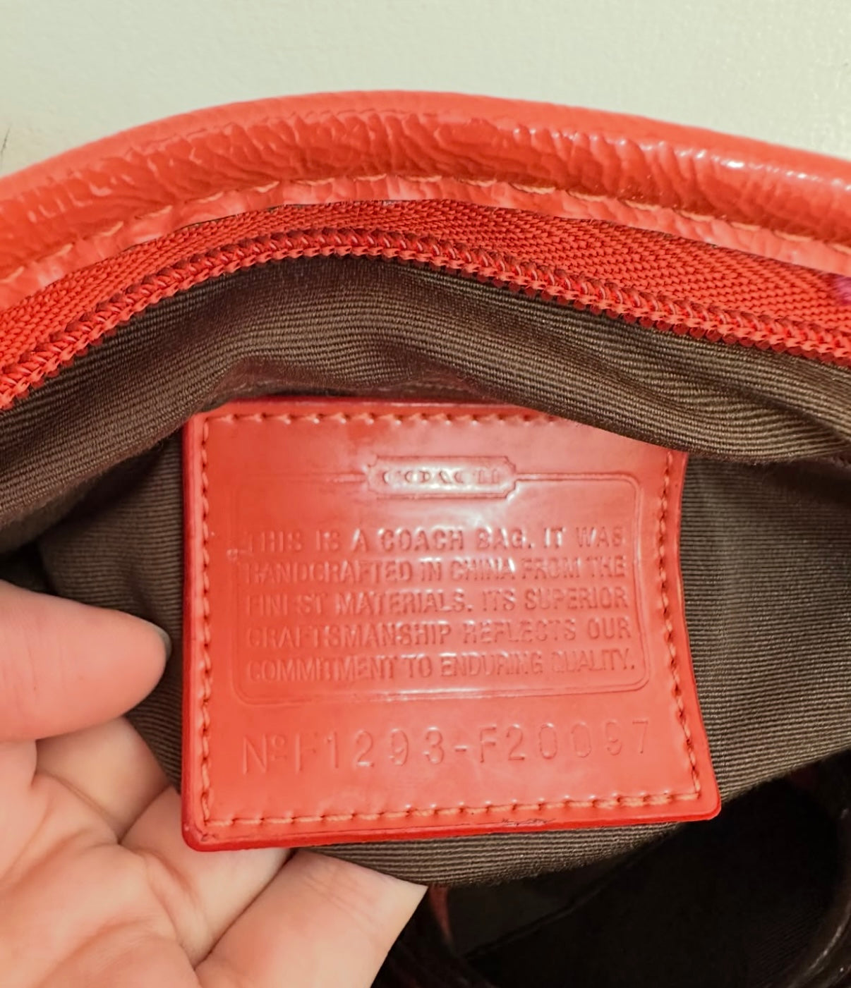 COACH Tote Shoulder Bag Signature Logo Canvas Leather