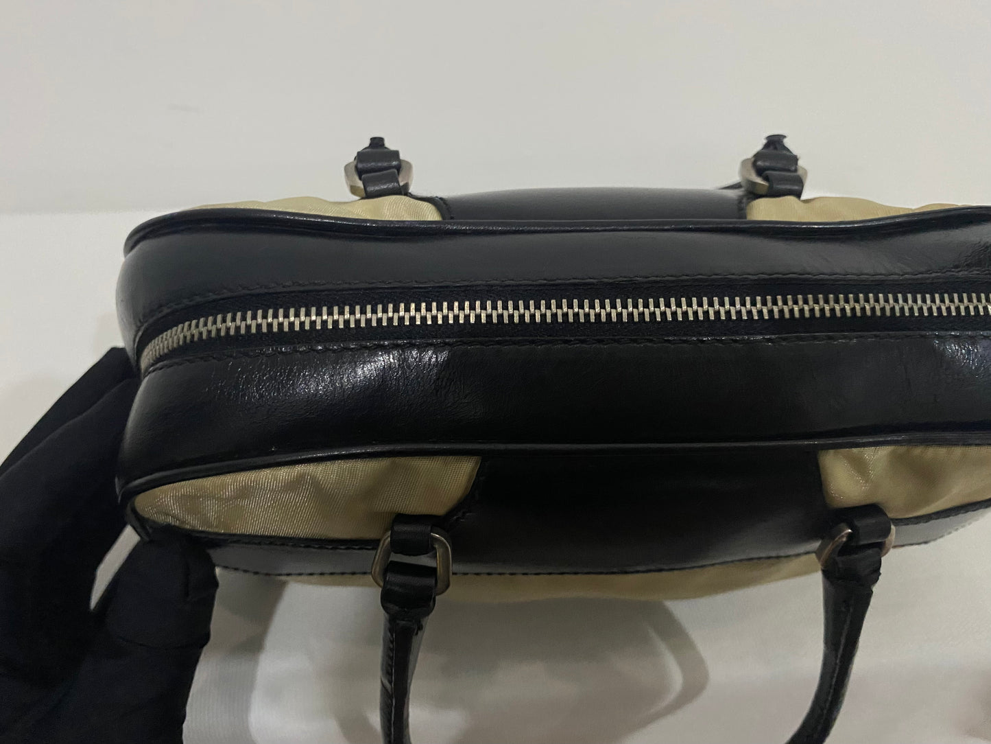Prada Vintage Nylon Hand Bowling Bag