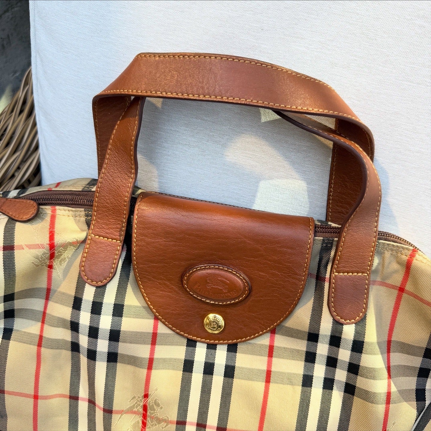 Burberry Nova Check Tote Bag