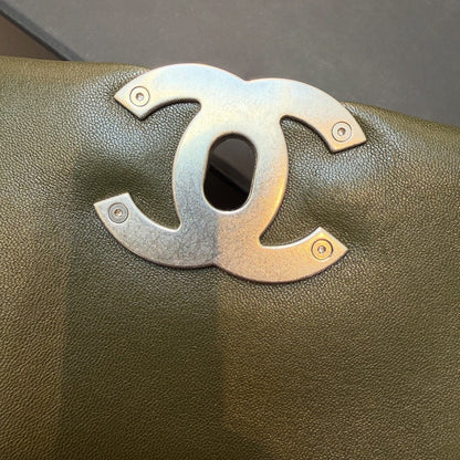 Chanel 19 Flap in Olive Green Lambskin