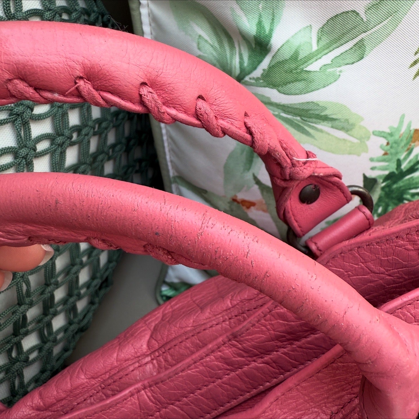 Balenciaga City Pink Leather Handbag