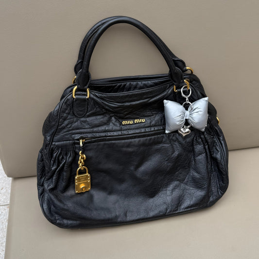 Miu Miu Nappa Mini Charm Bag