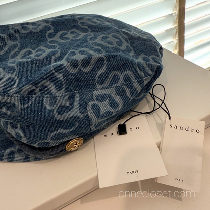 SANDRO Denim Cap