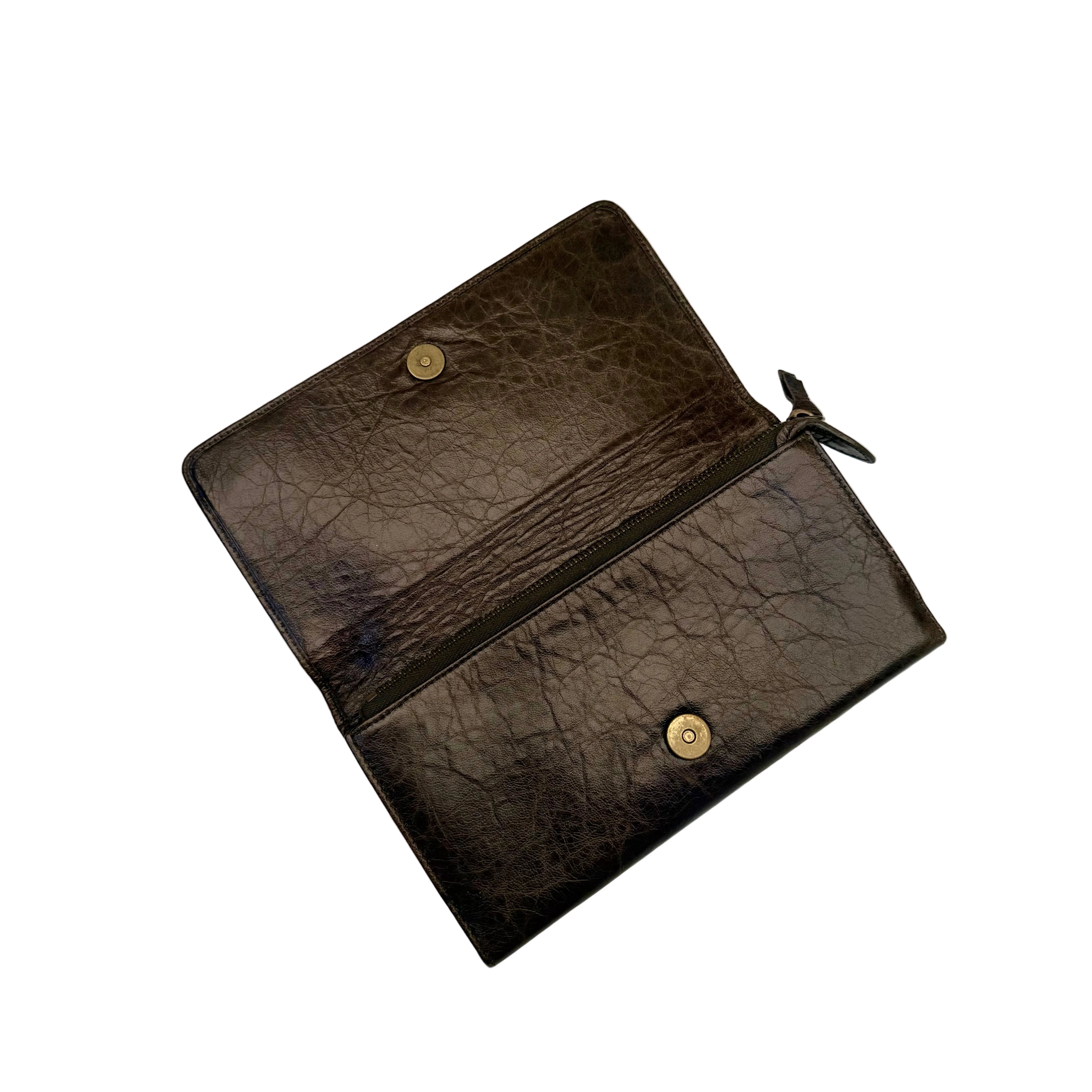 Balenciaga Le City Money Long Wallet in Brown