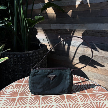 PRADA Pouch Nylon Green