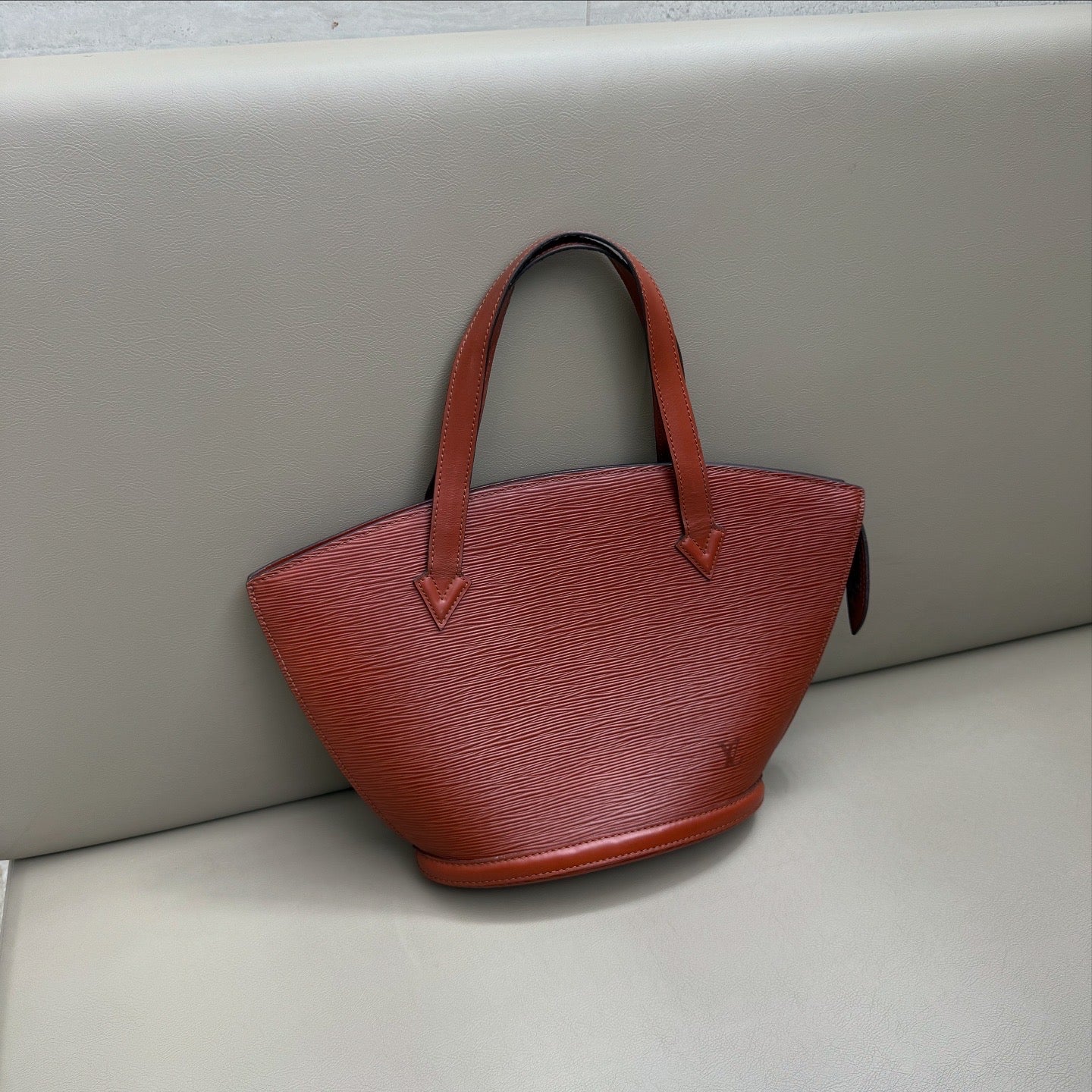 Louis Vuitton Saint Jacques Shoulder Bag Brown Epi Leather
