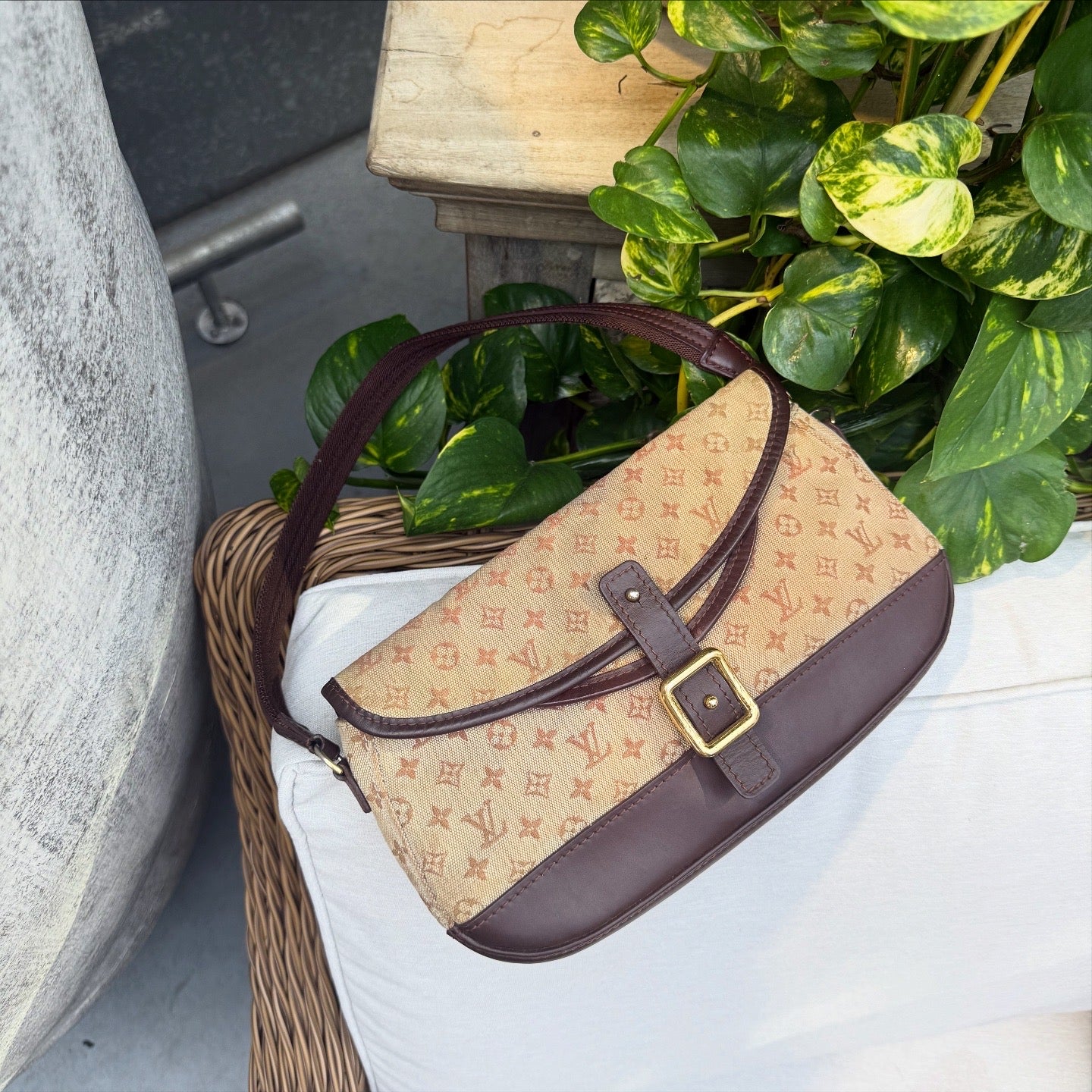 Louis Vuitton Marjorie Denim Shoulder Bag