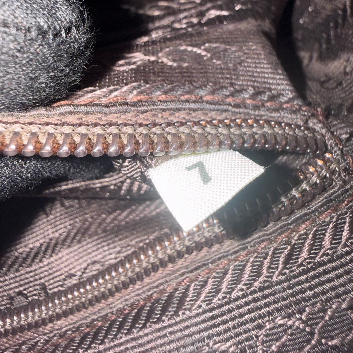 Prada Brown Nylon Tessuto Quilted Flap Shoulder bag