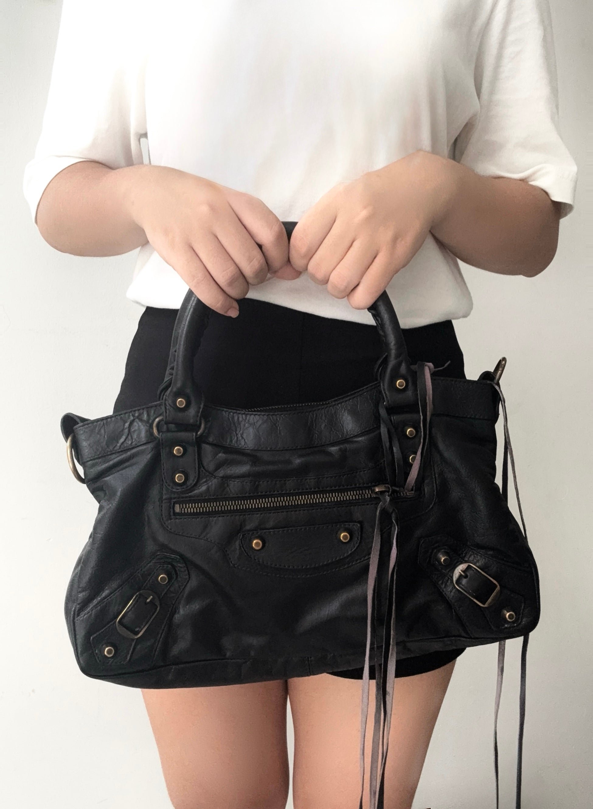 Balenciaga Le City First Bag in Black