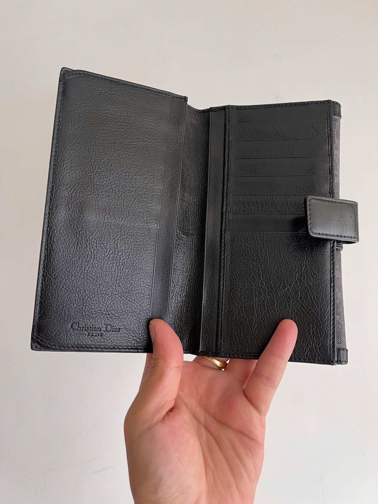 Dior Trotter Flight Line Denim Leather Wallet