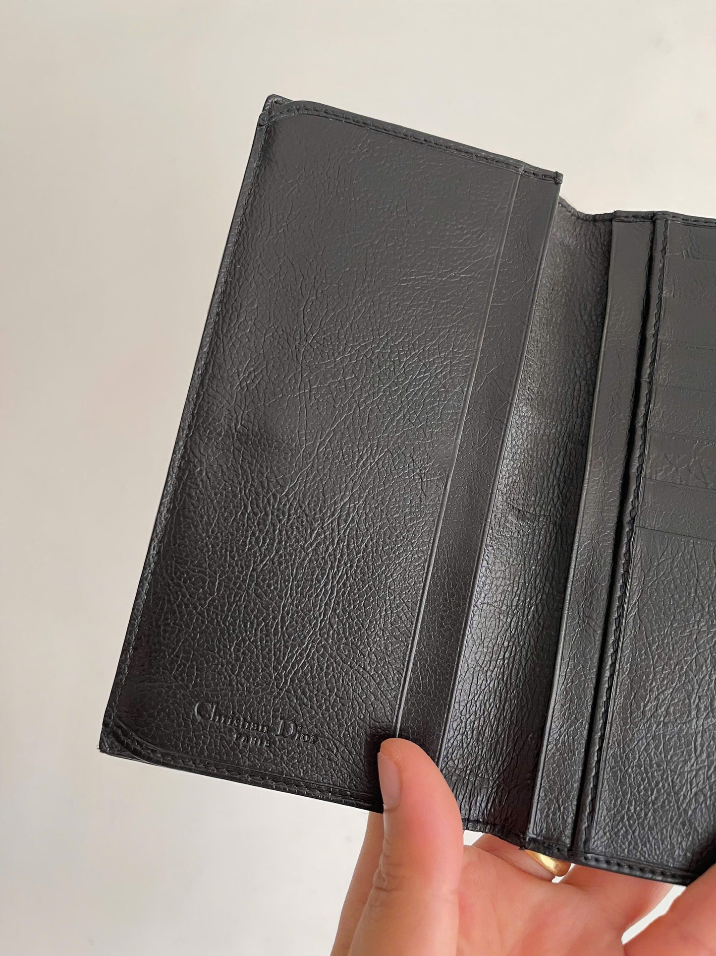 Dior Trotter Flight Line Denim Leather Wallet