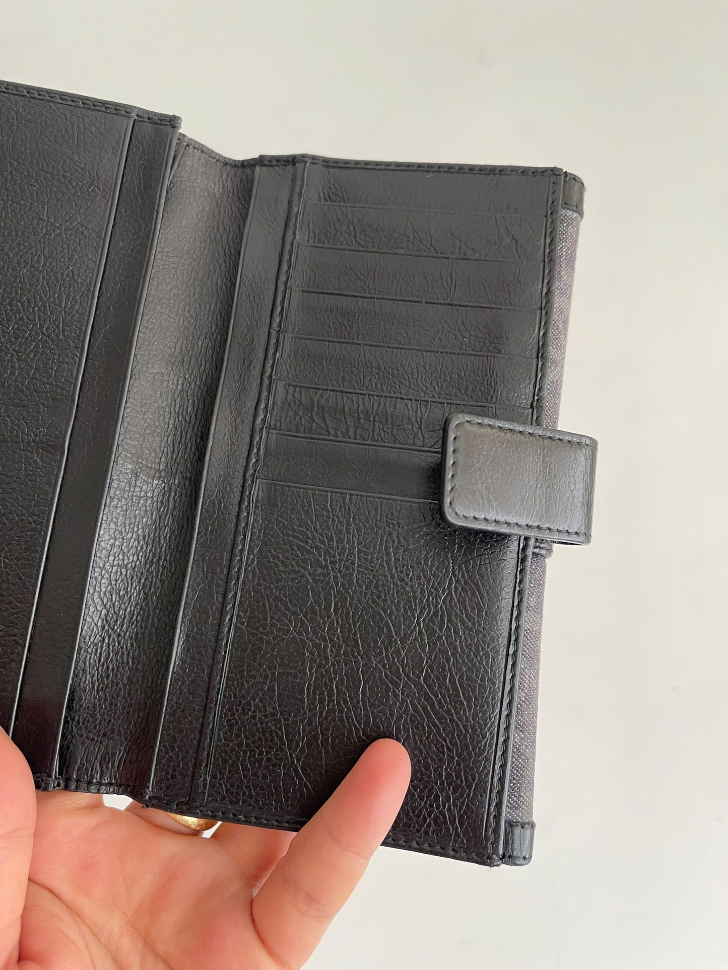 Dior Trotter Flight Line Denim Leather Wallet