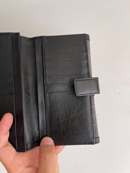 Dior Trotter Flight Line Denim Leather Wallet