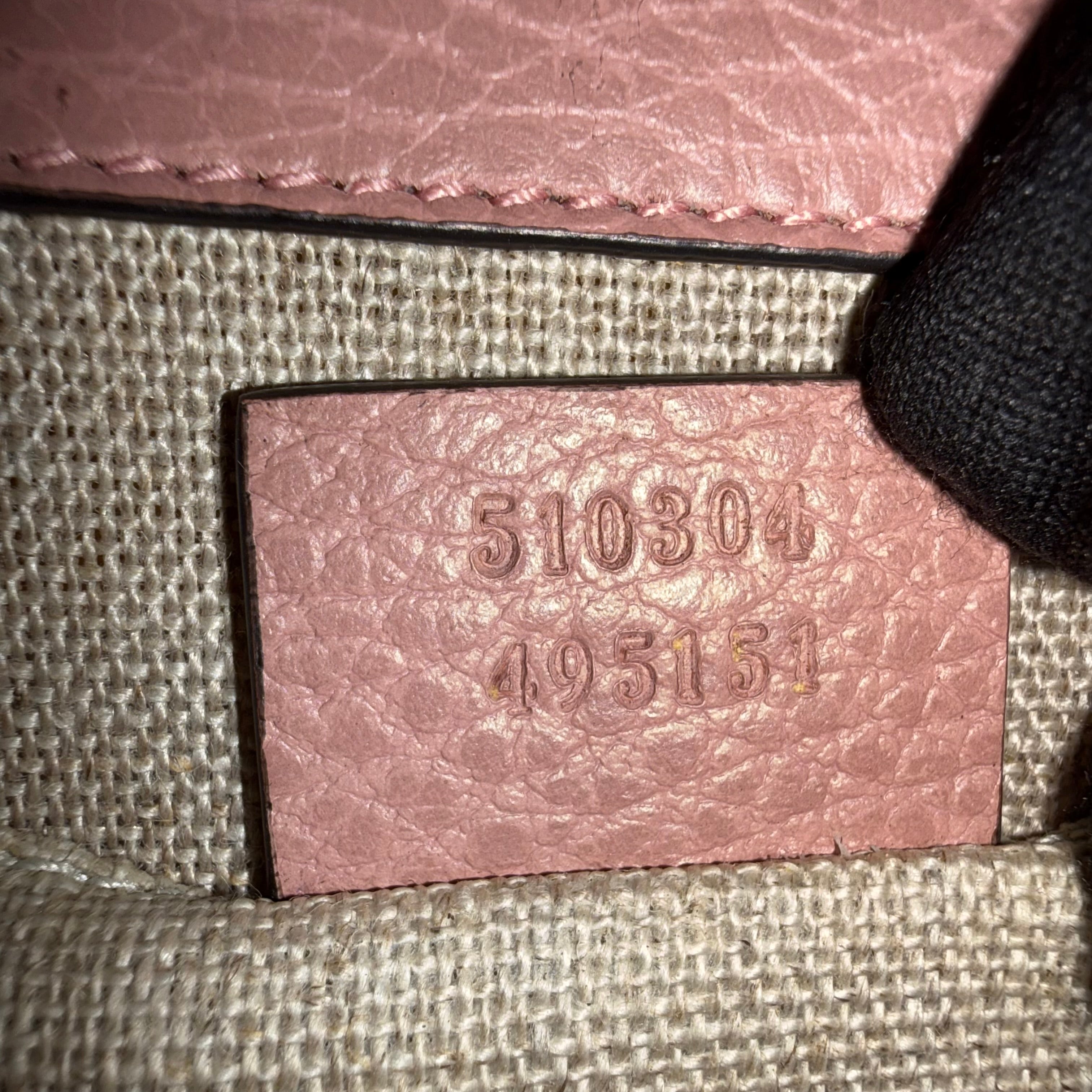 Gucci Interlocking G Chain Shoulder Bag Calfskin Leather – Pink