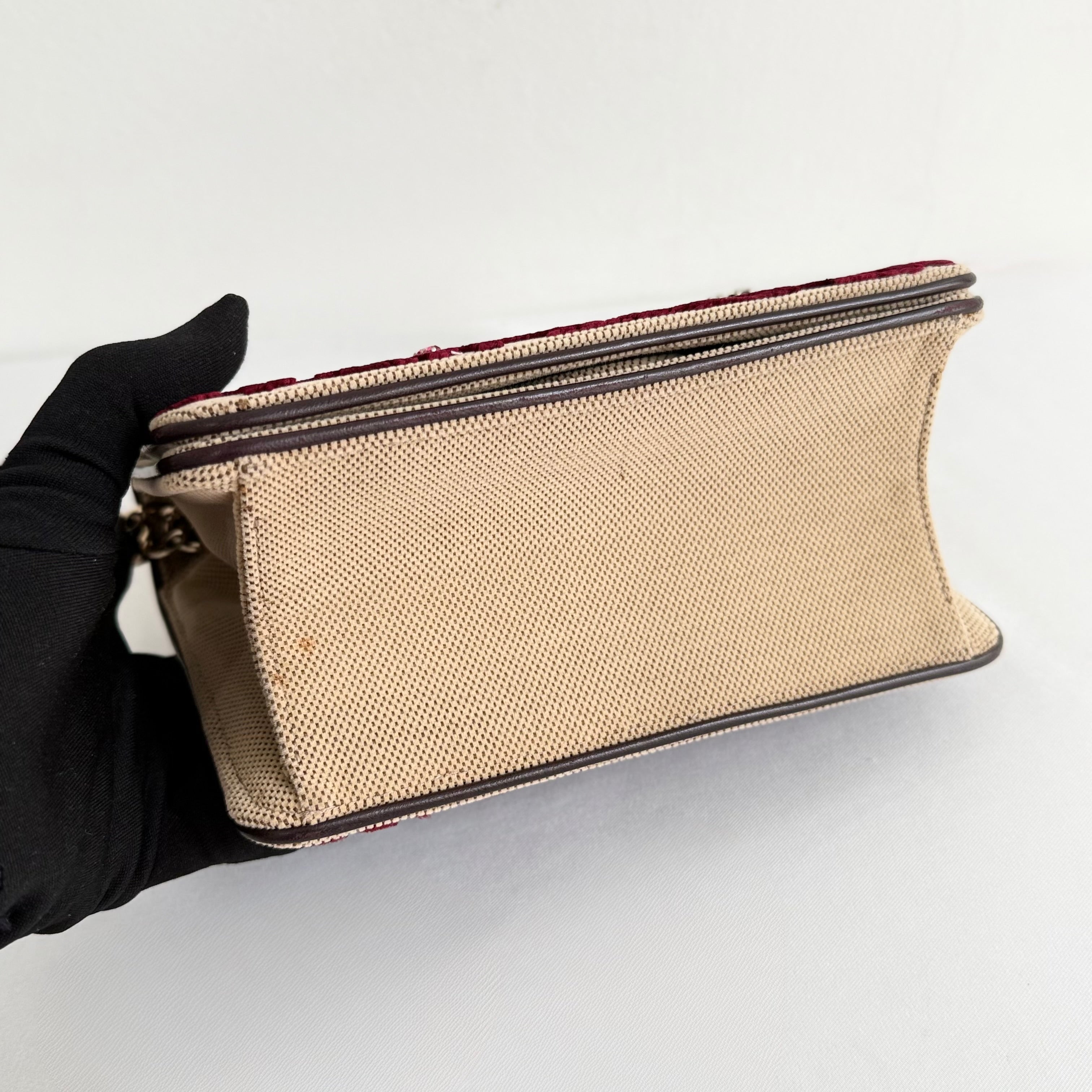 Christian Dior  Velvet Oblique Diorama Flap Bag
