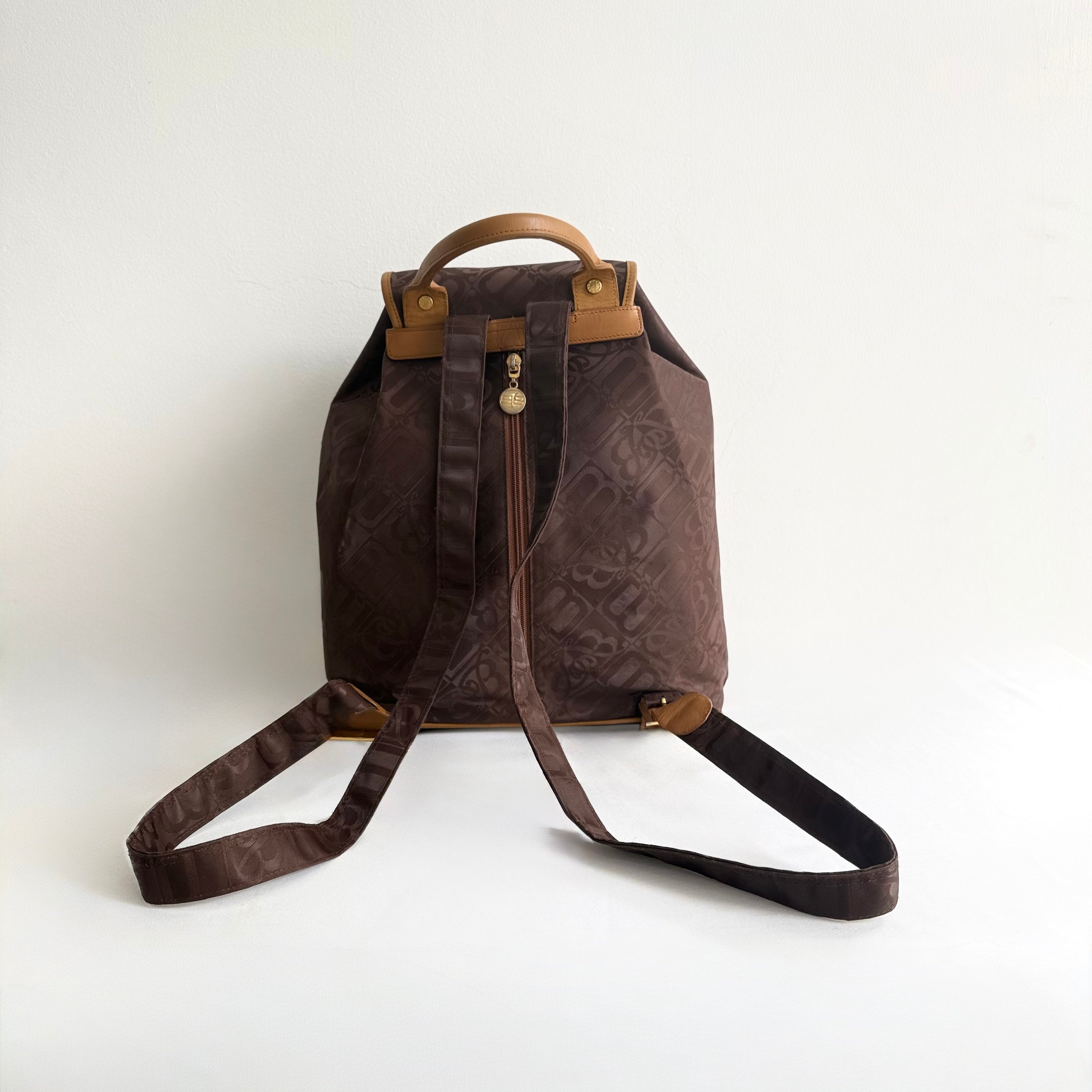Balenciaga Brown Nylon Backpack