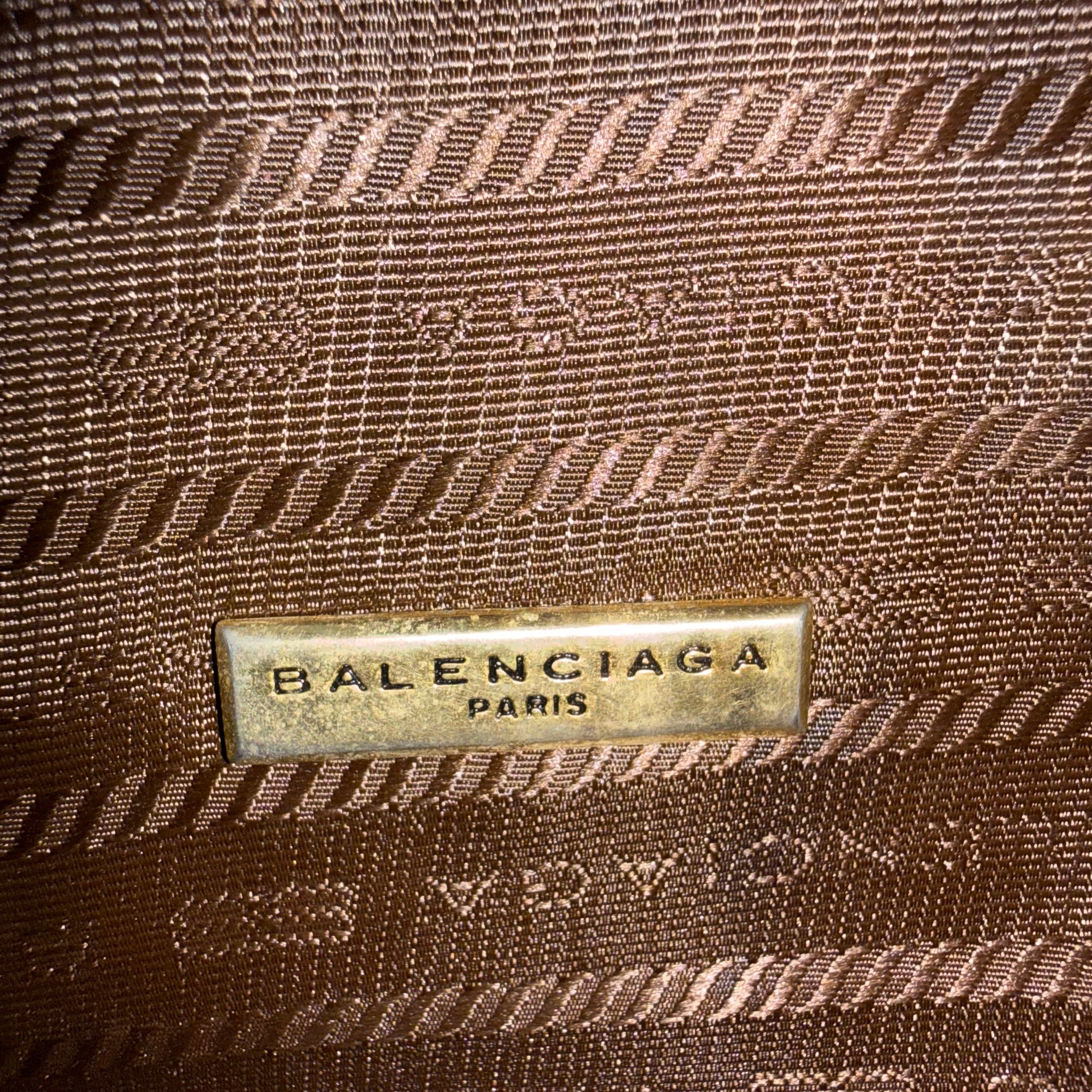 Balenciaga Brown Nylon Backpack