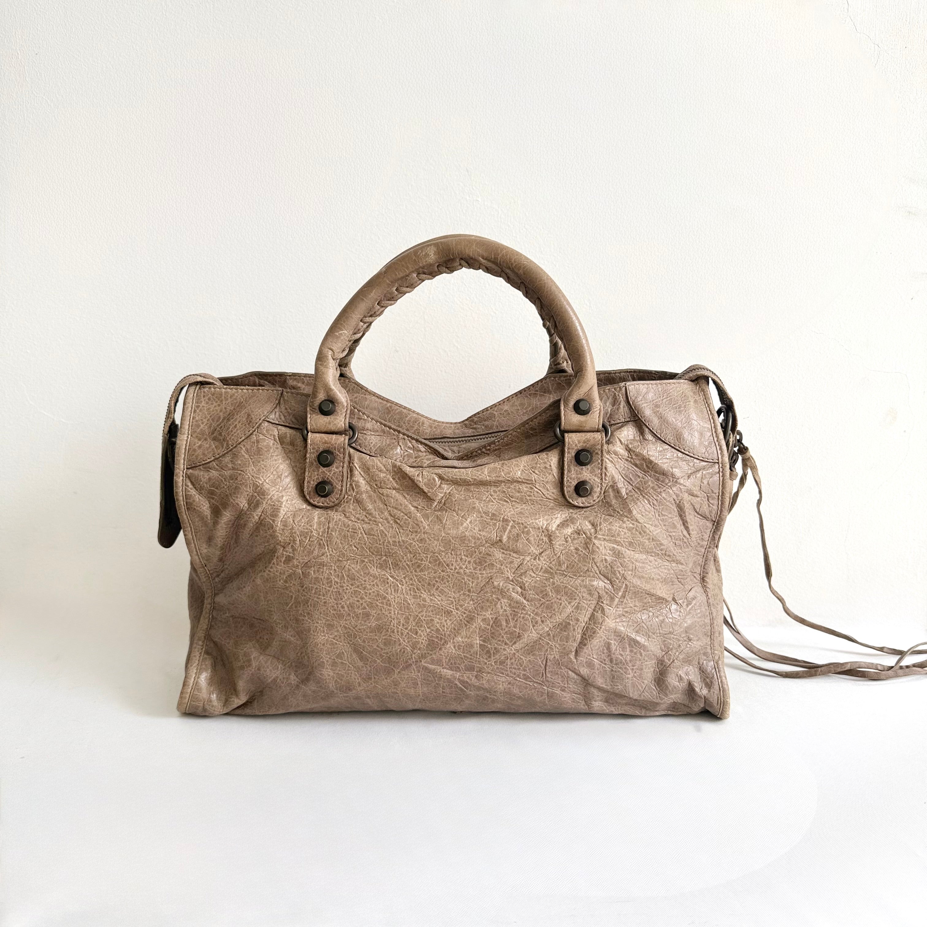Balenciaga Le City Medium Bag in Light Brown