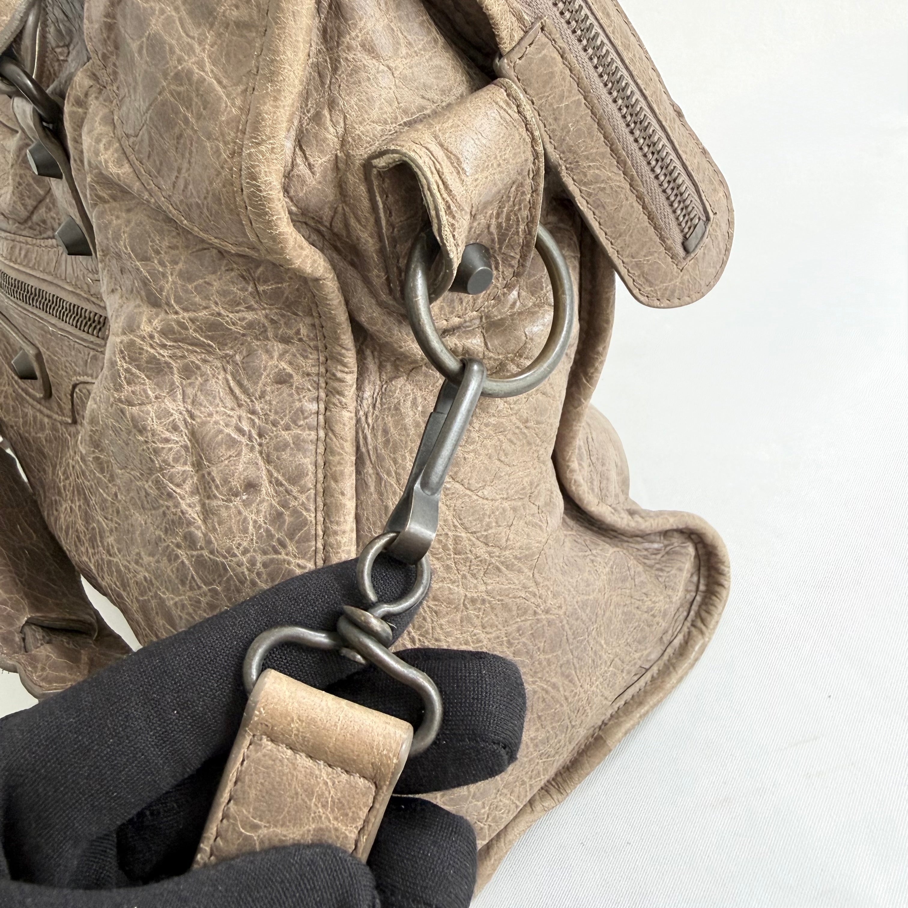 Balenciaga Le City Medium Bag in Light Brown