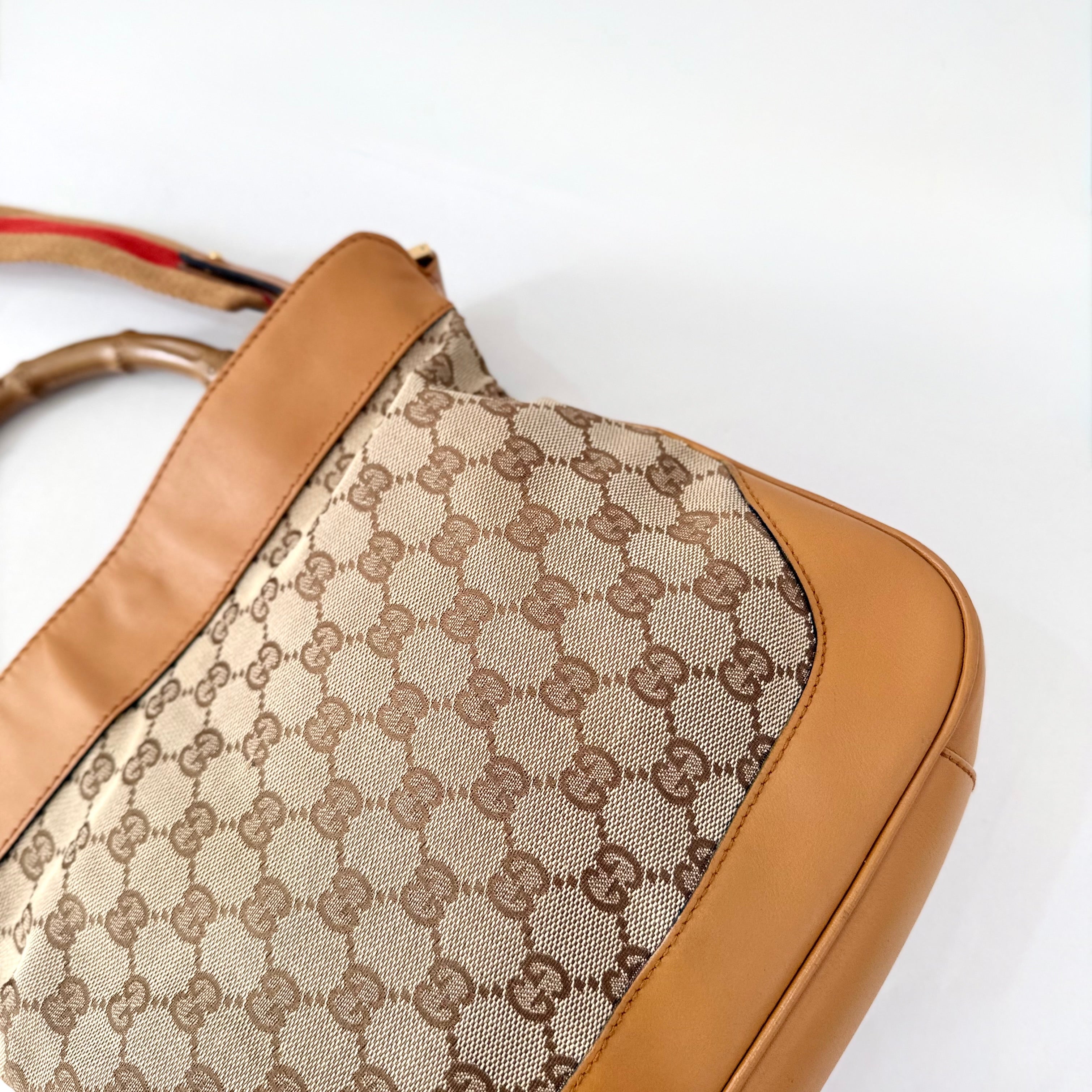 Gucci GG Canvas Diana Bamboo Shoulder Bag