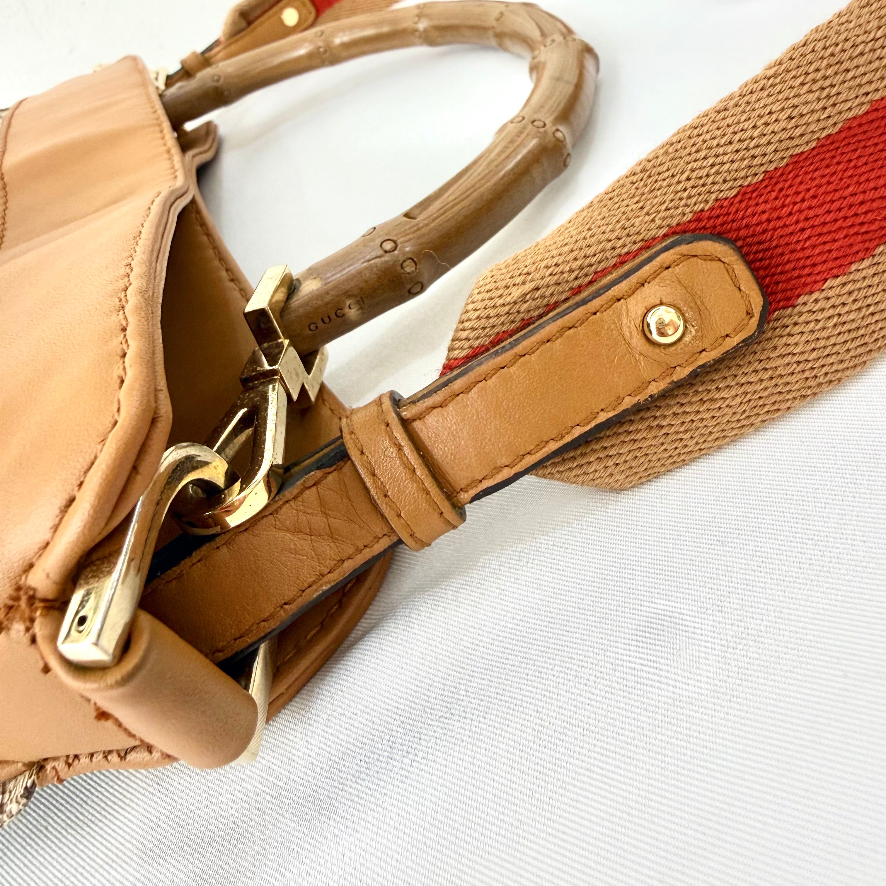 Gucci GG Canvas Diana Bamboo Shoulder Bag