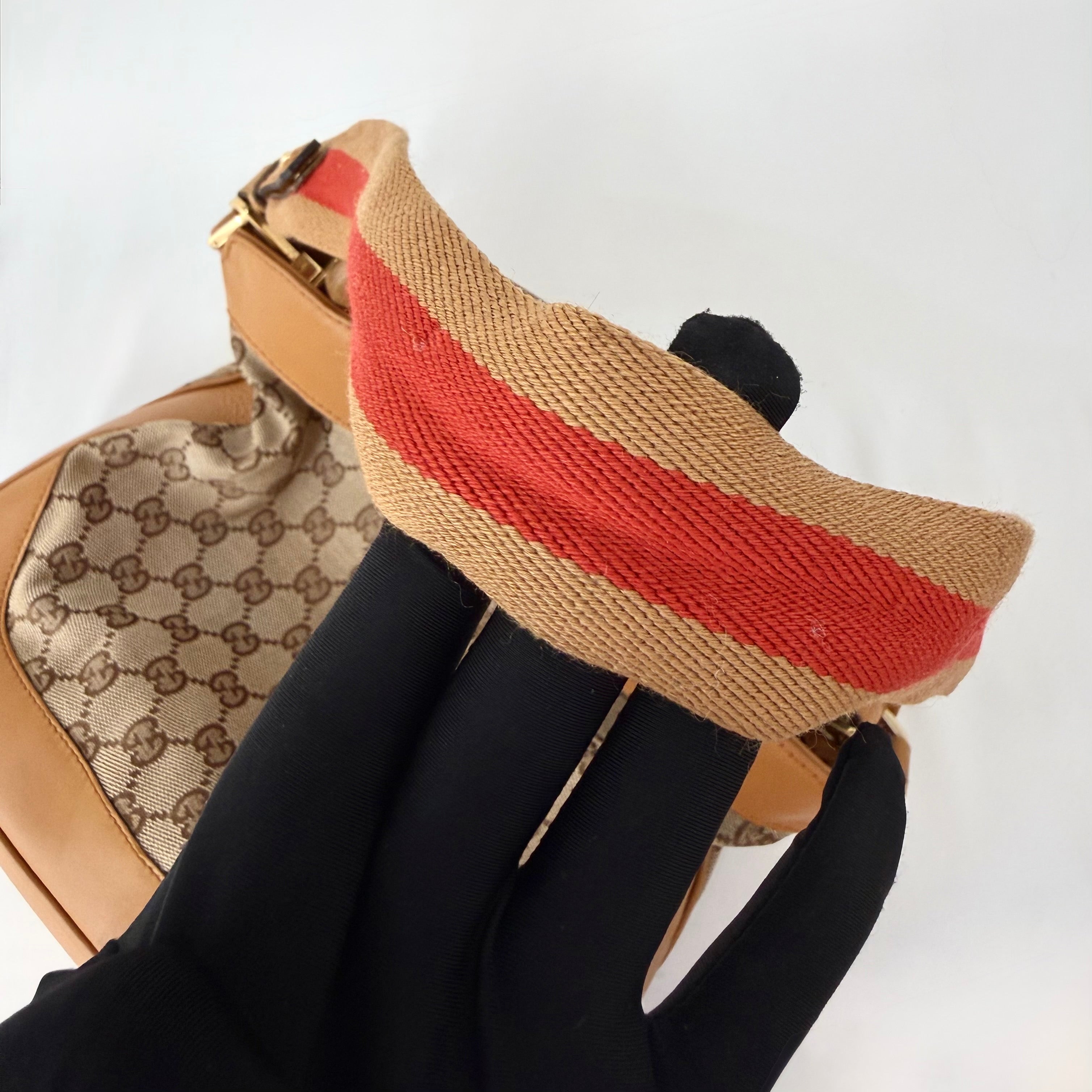 Gucci GG Canvas Diana Bamboo Shoulder Bag