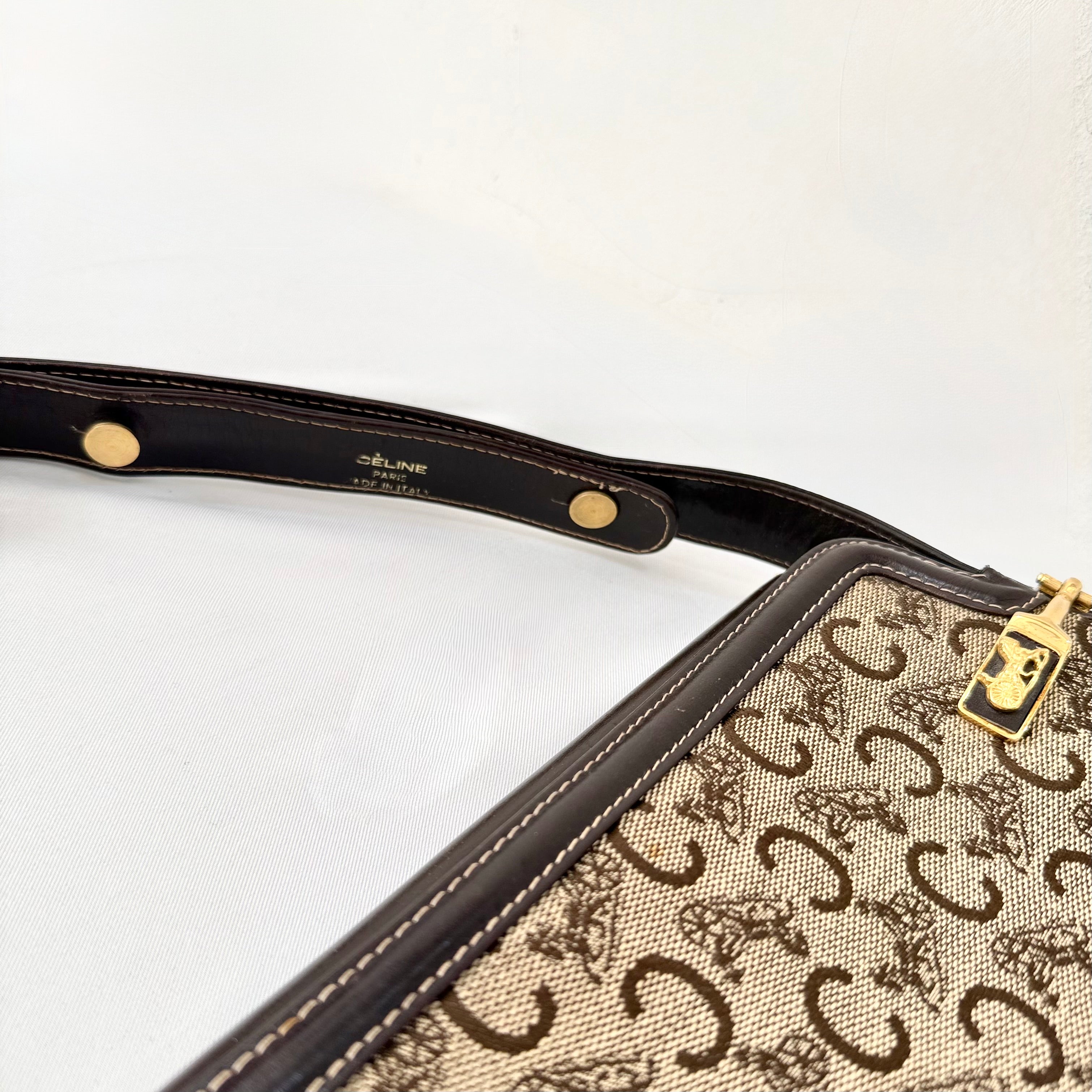 CELINE Vintage Sulky Horse Carriage Monogram