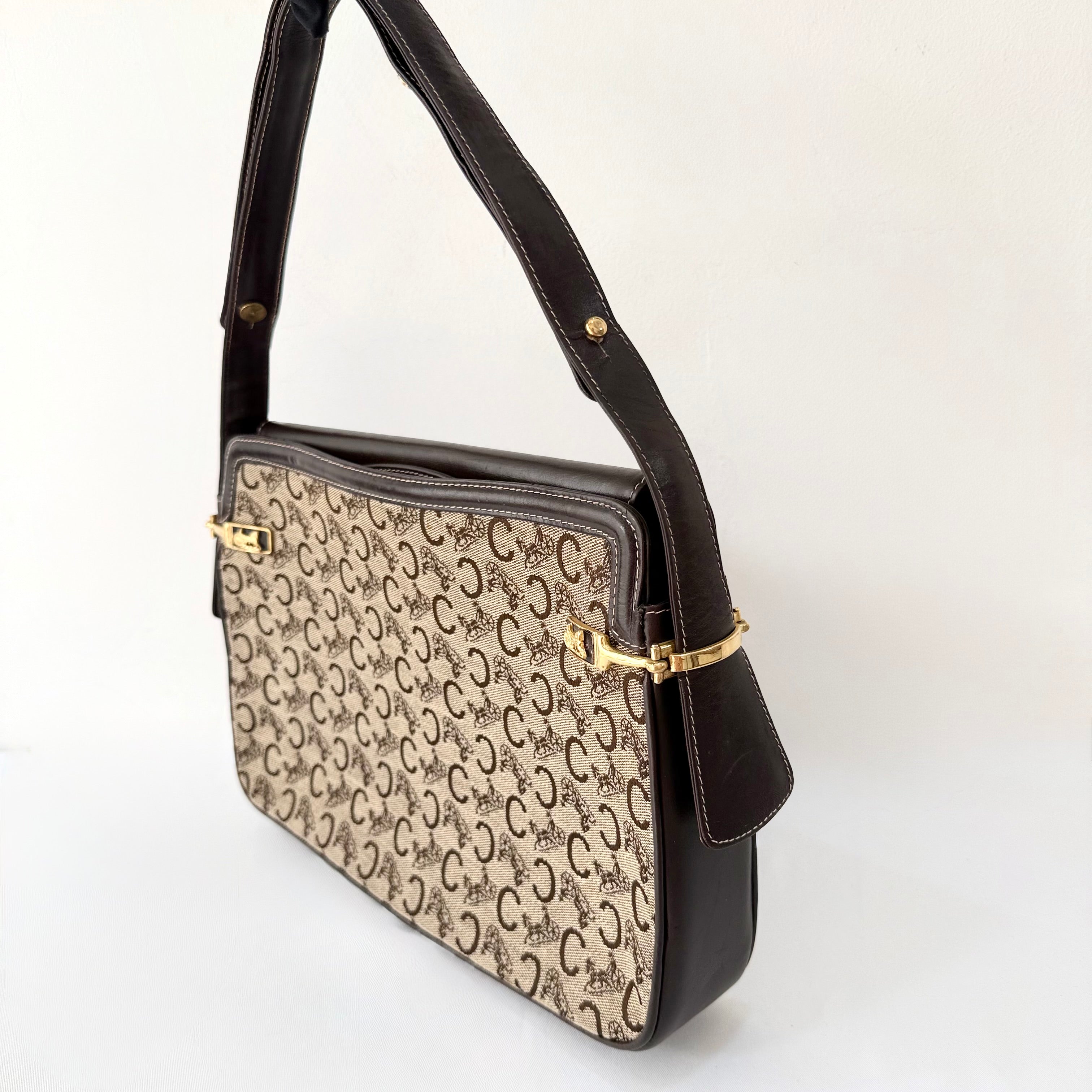 CELINE Vintage Sulky Horse Carriage Monogram