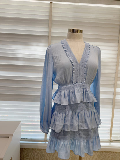 MAJE Ruffled Mini Dress