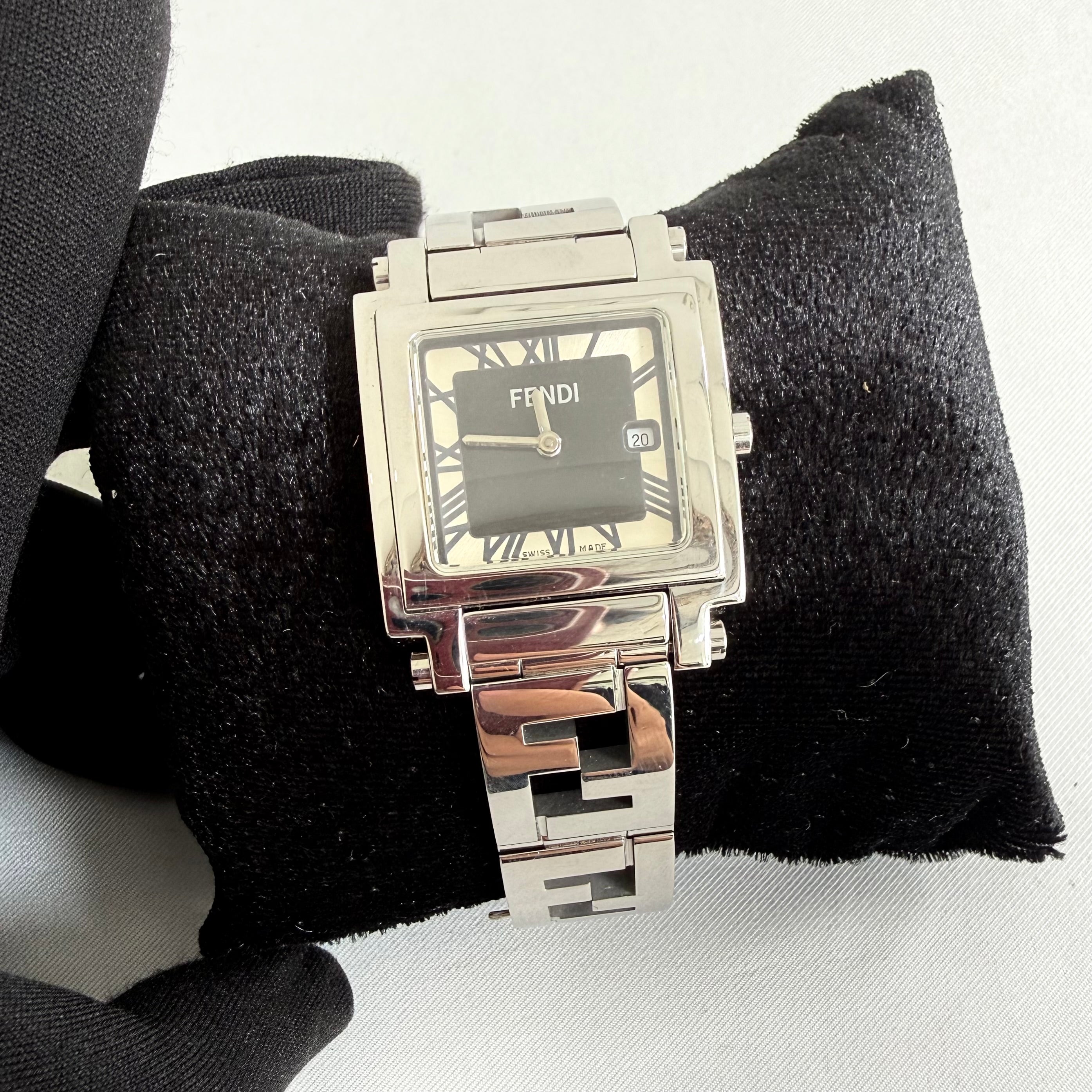 Fendi Stainless Steel Quadro Watch