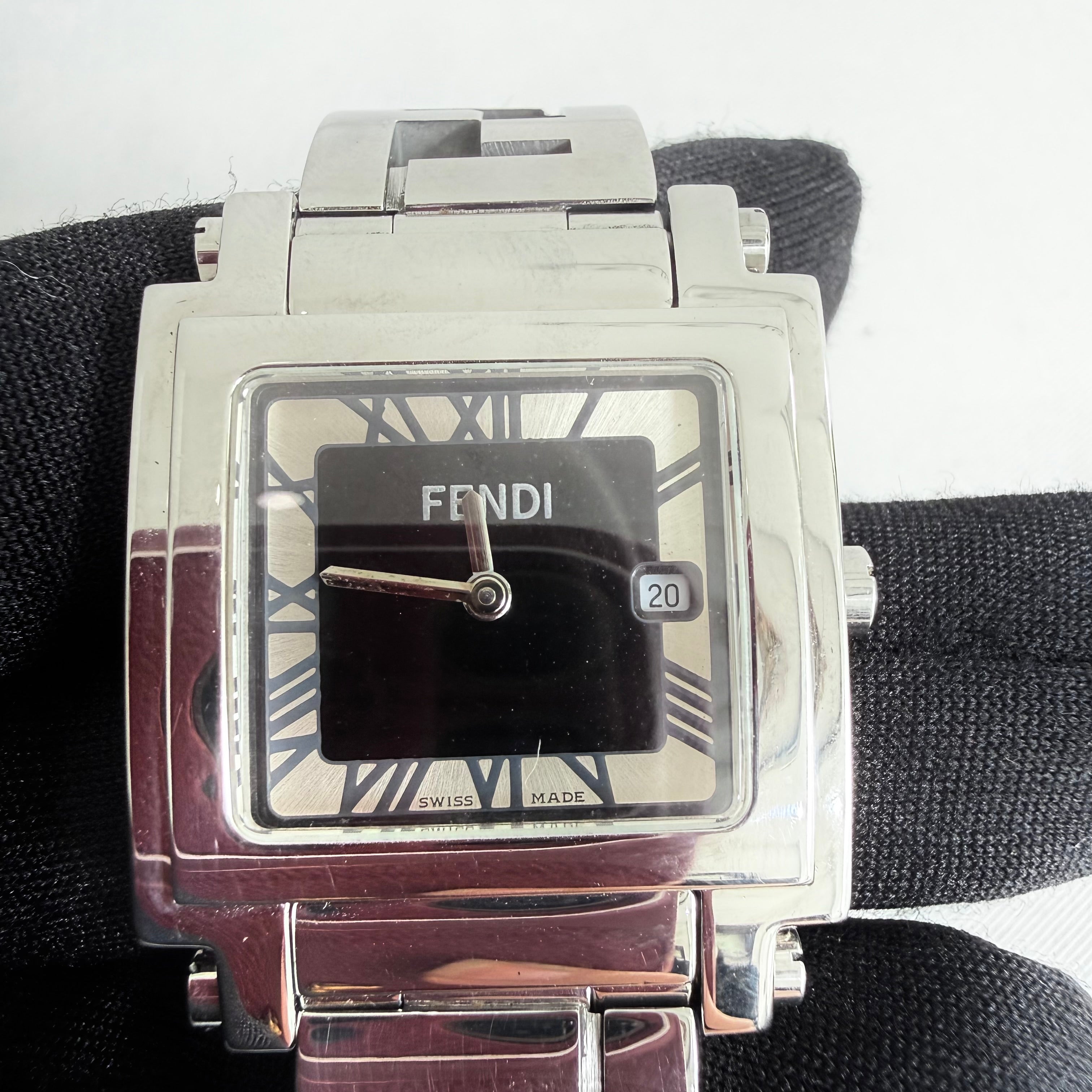 Fendi Stainless Steel Quadro Watch