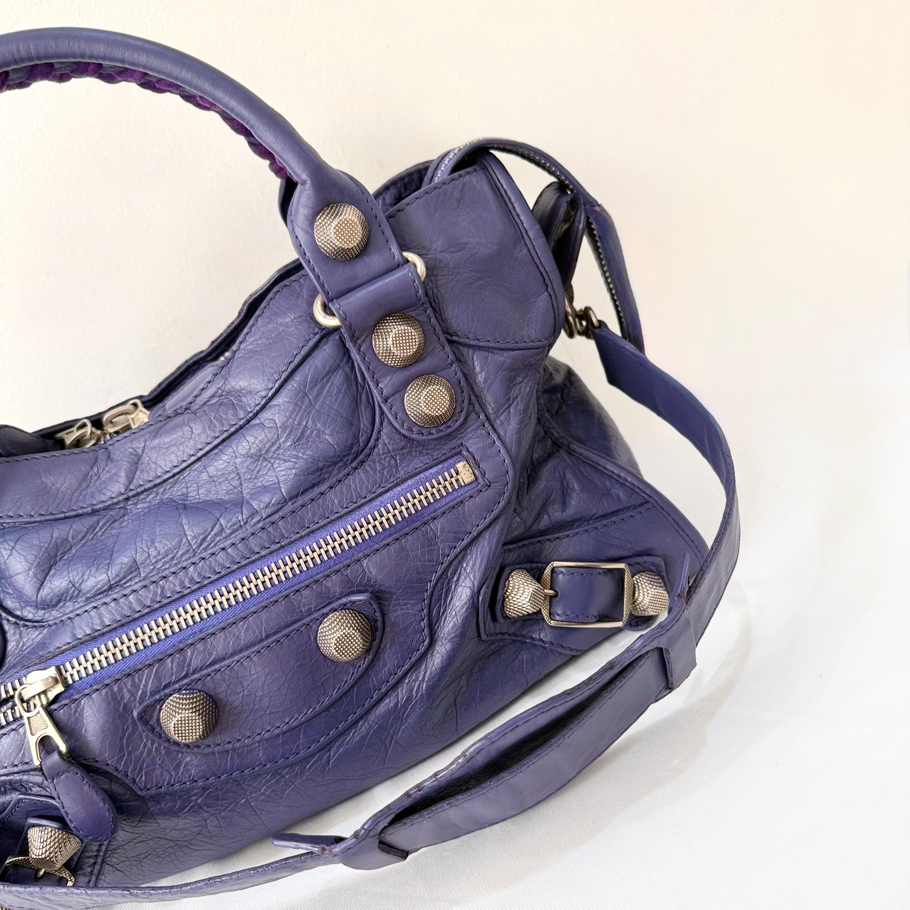 Balenciaga City Giant Studs Bag Leather Medium