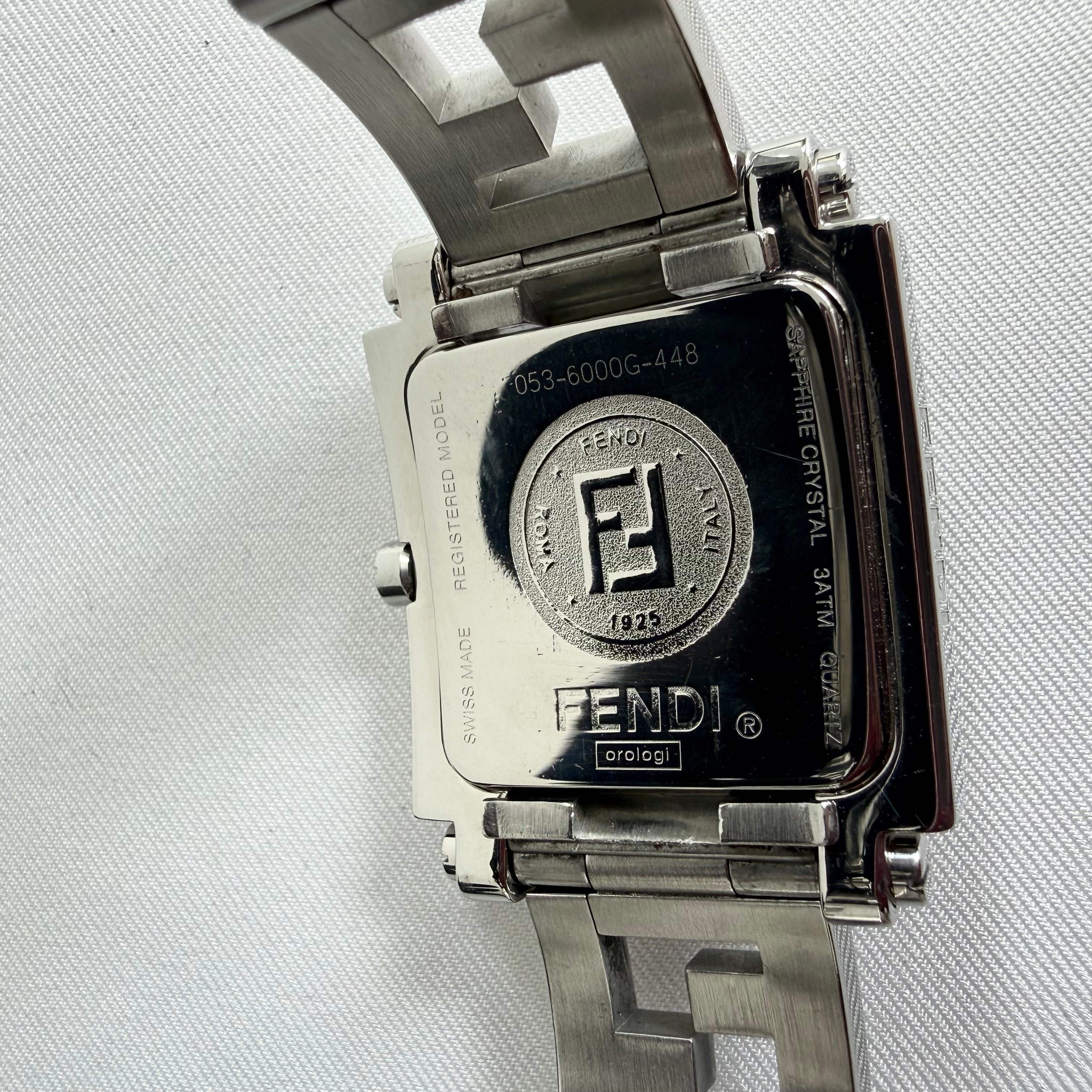Fendi Stainless Steel Quadro Watch