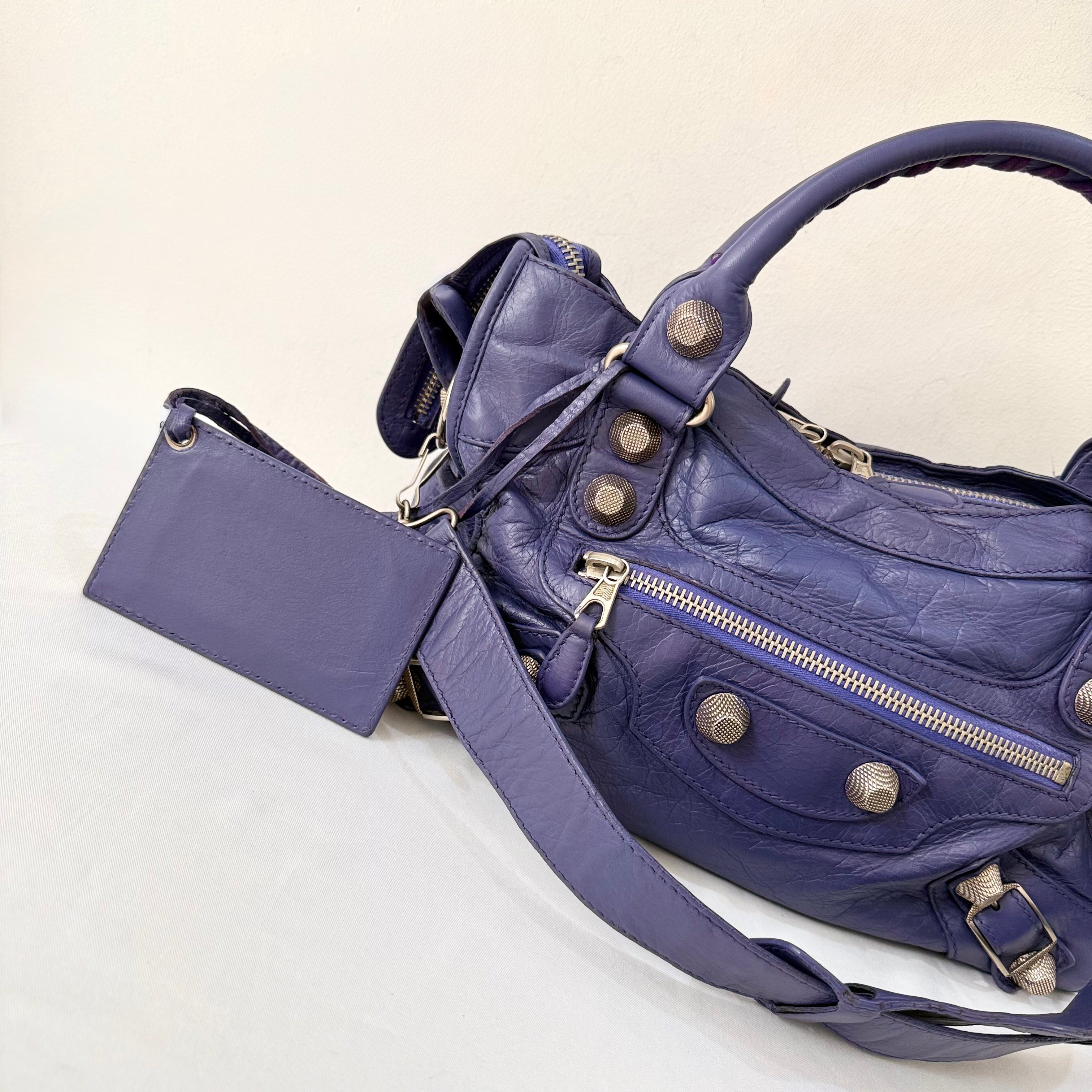 Balenciaga City Giant Studs Bag Leather Medium