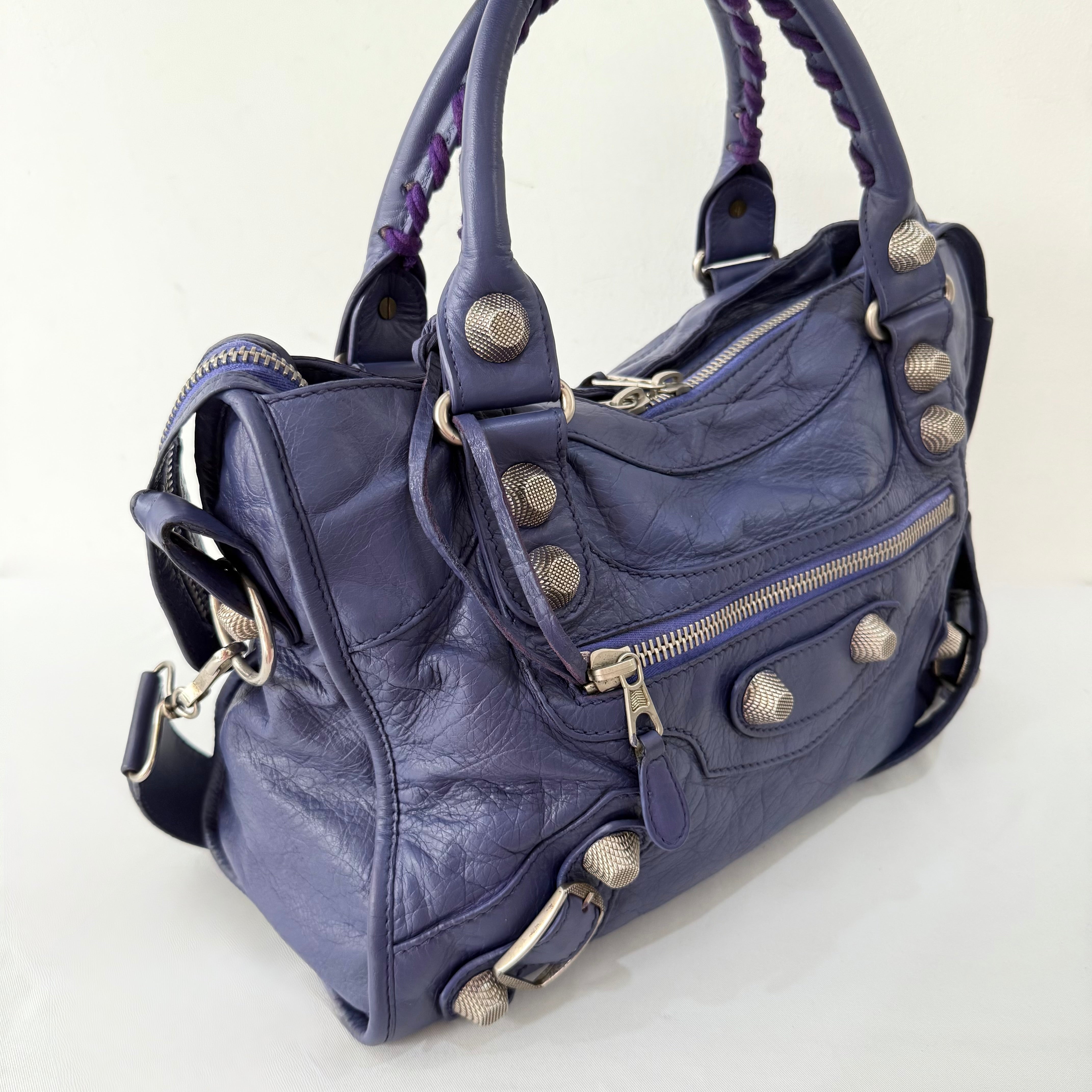 Balenciaga City Giant Studs Bag Leather Medium