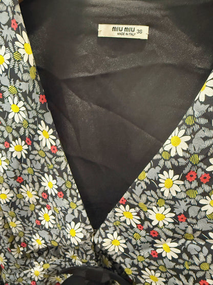 Miu Miu floral-print mini dress