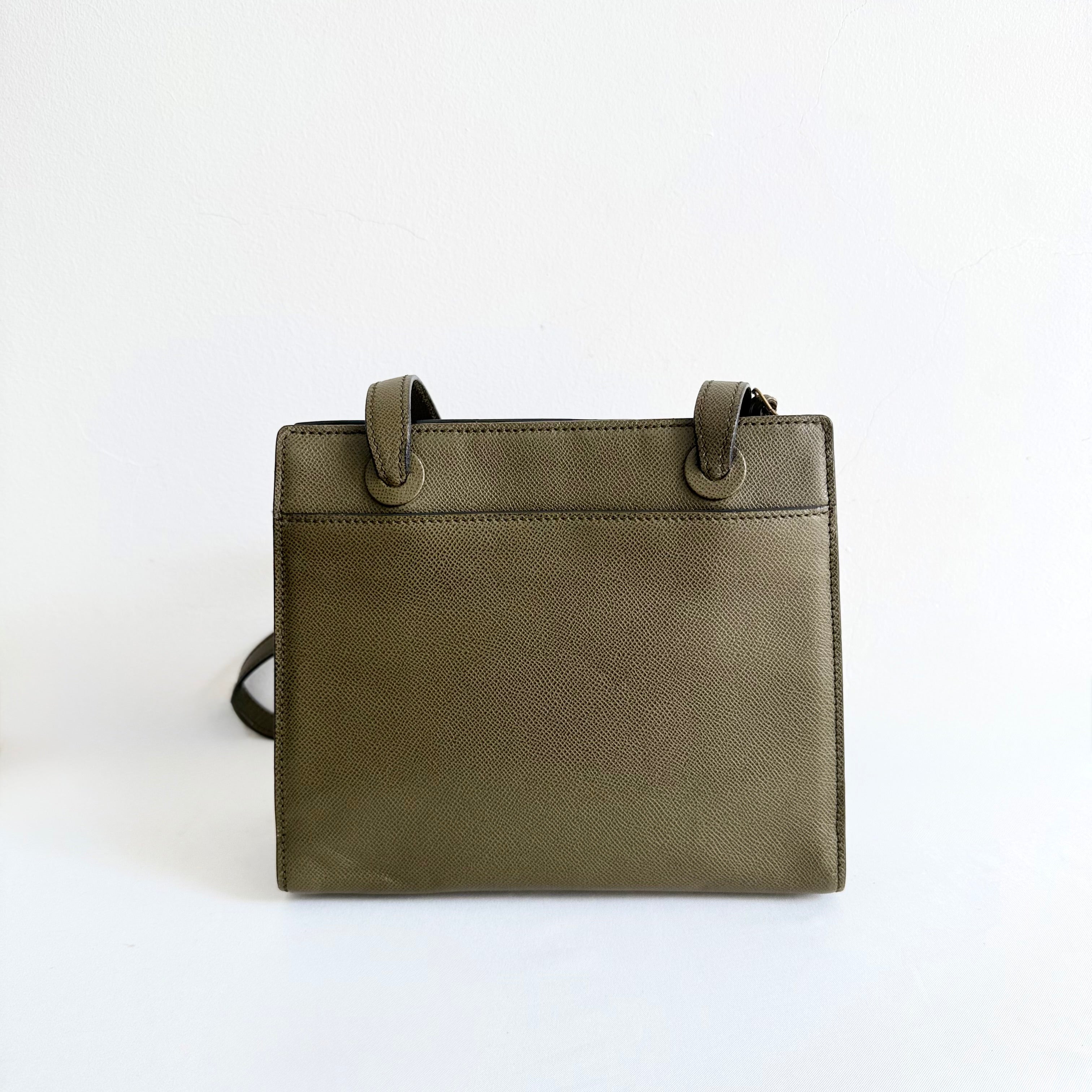 Chanel Green Olive Caviar Shoulder Bag