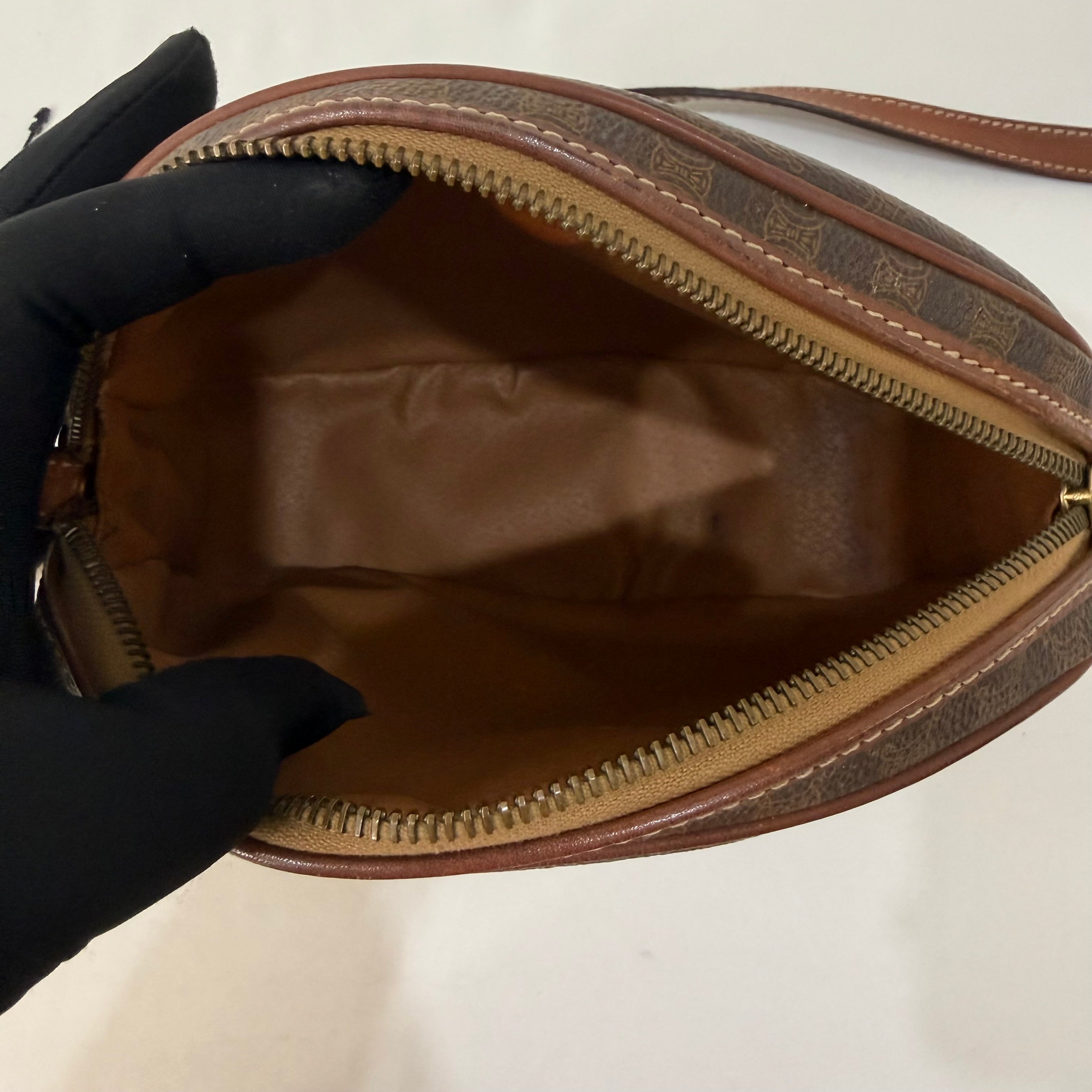 Celine Vintage Triomphe Monogram Crossbody
