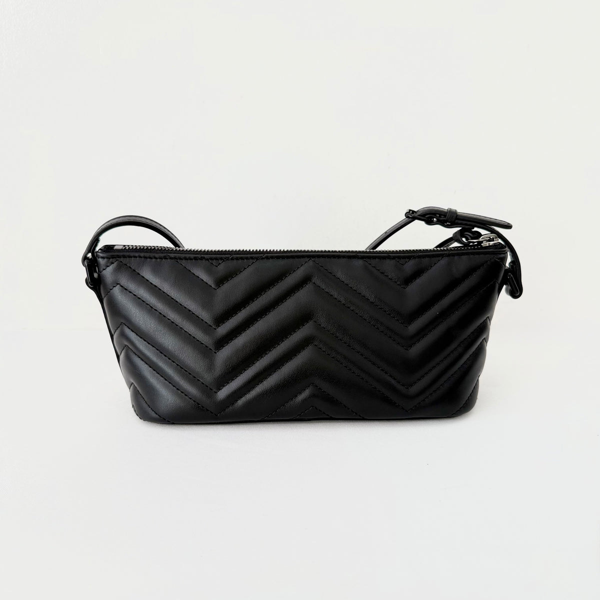 Gucci GG Marmont Pochette Shoulder Bag Matelasse Leather Small